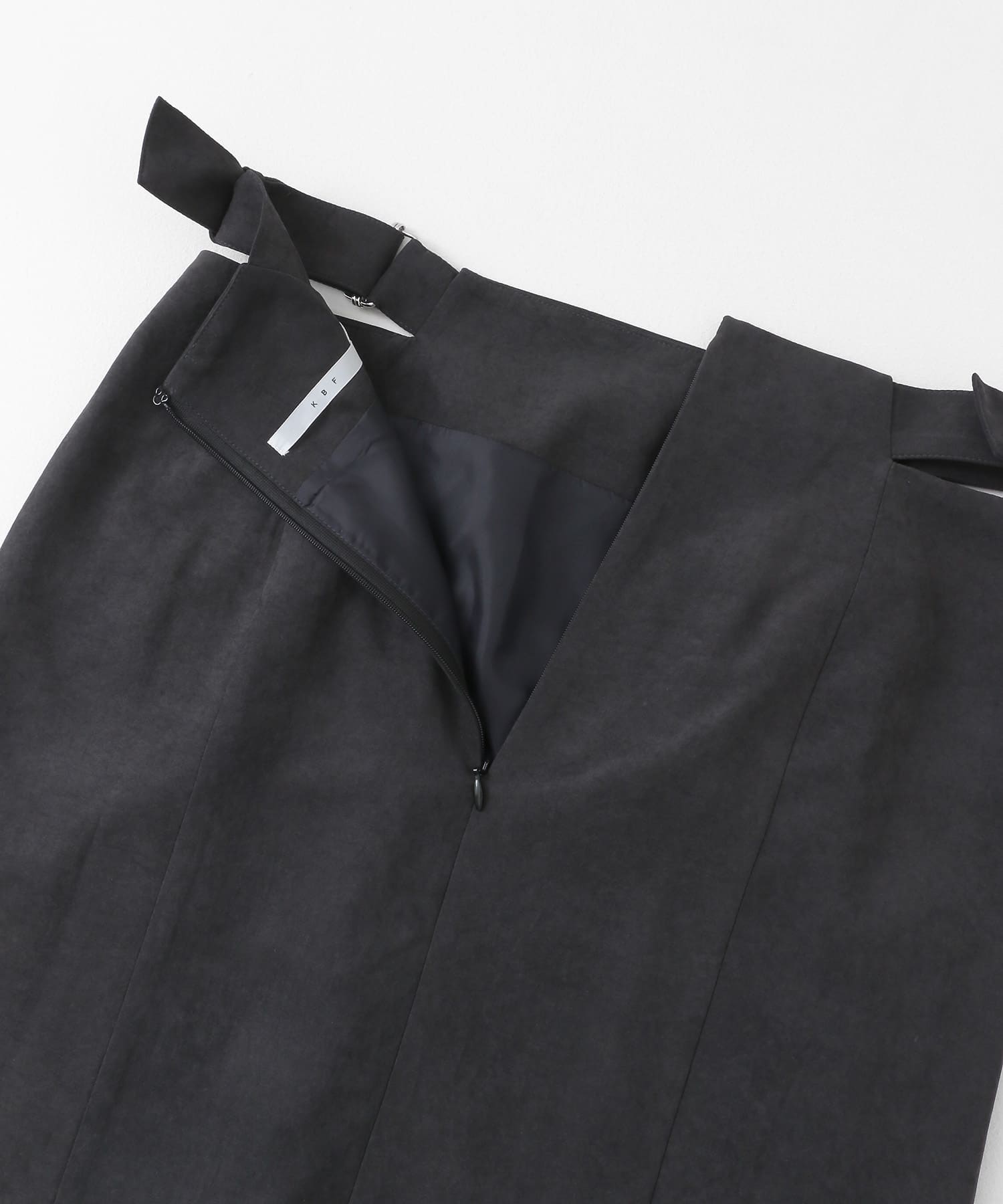 ウエストオープンIラインスカート BLACK one