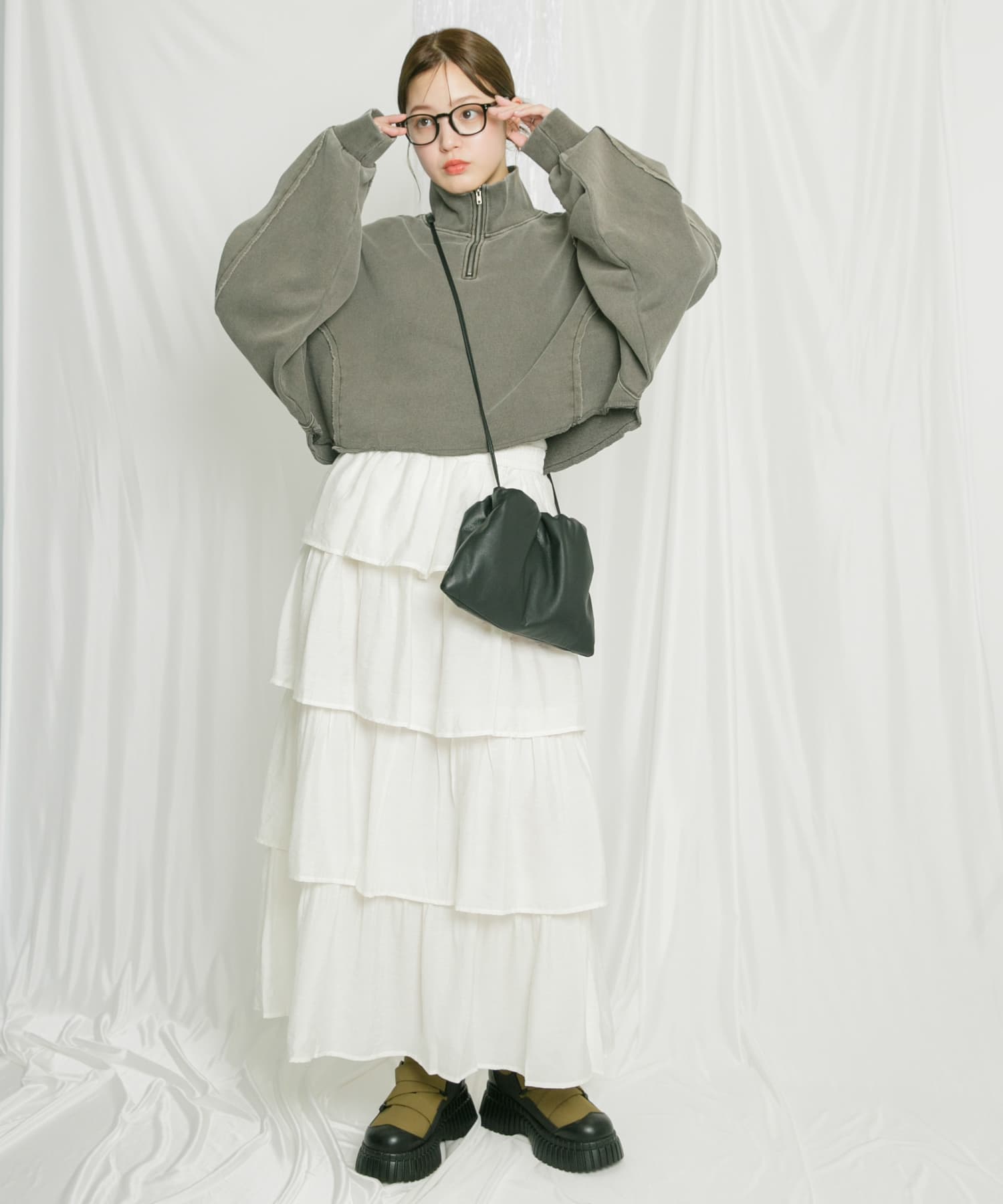 身長：160cm サイズ：one