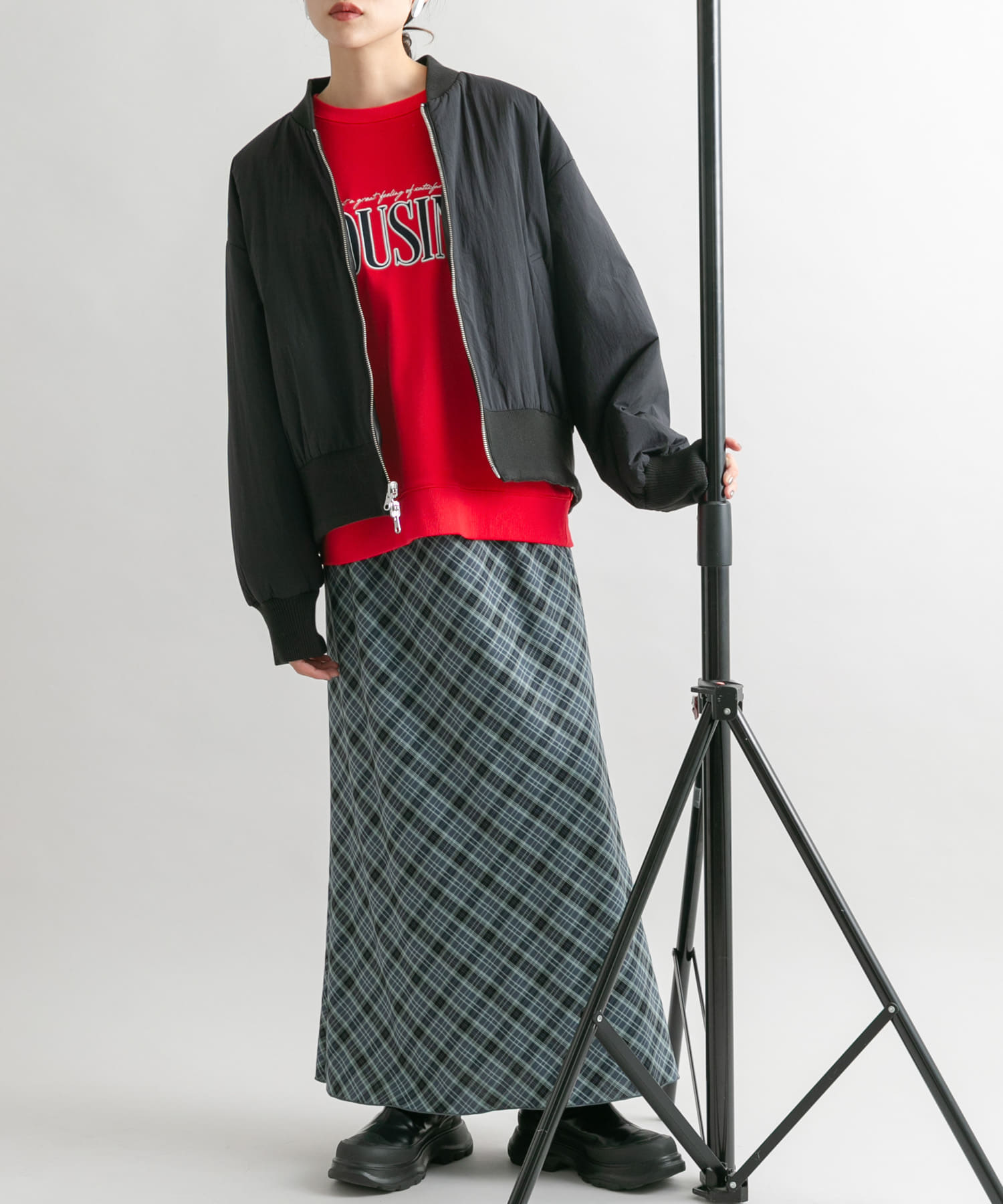 身長：160cm サイズ：one