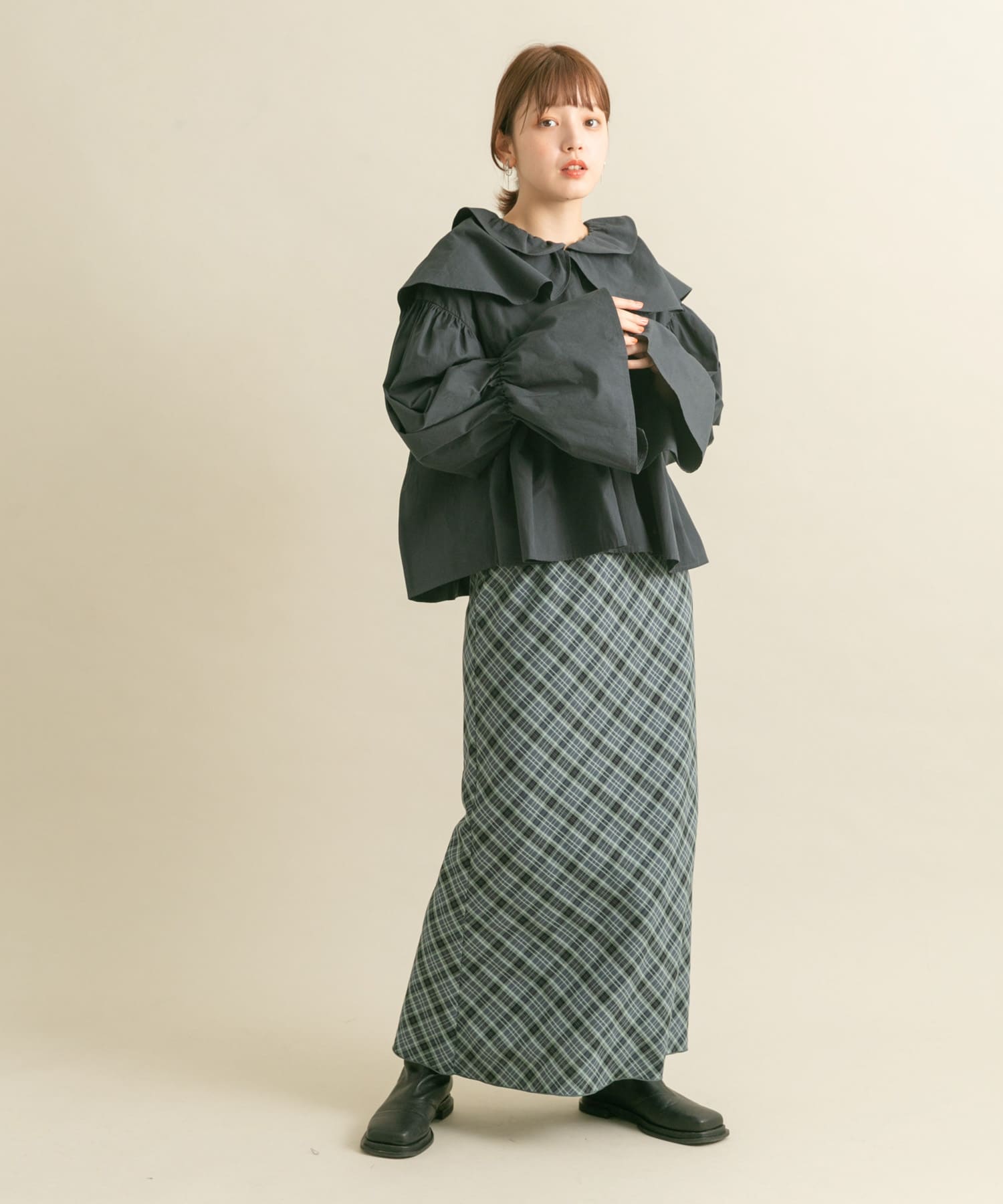 身長：160cm サイズ：one