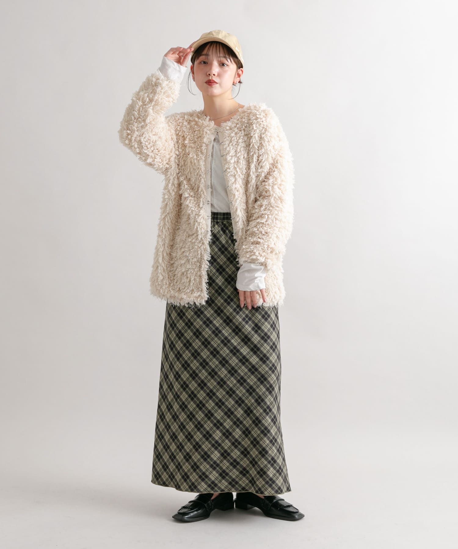 身長：160cm サイズ：one