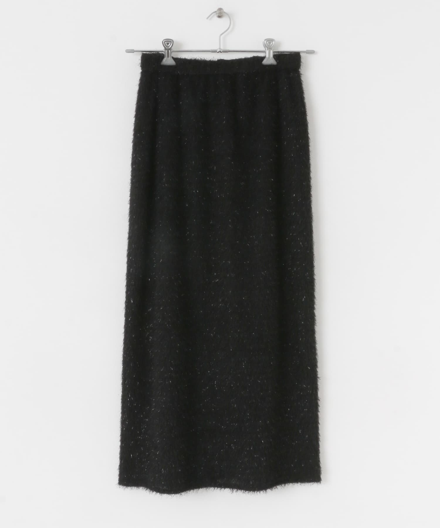 ラメフェザースカート BLACK one