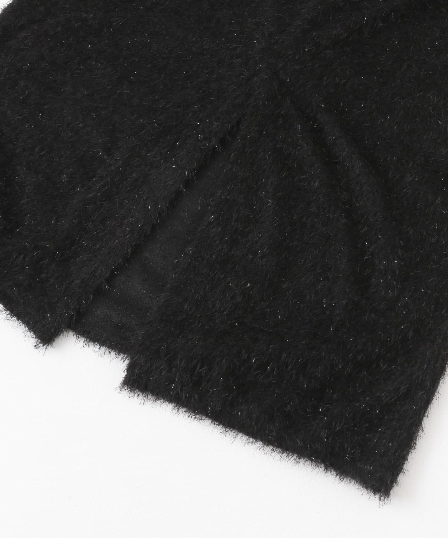 ラメフェザースカート BLACK one
