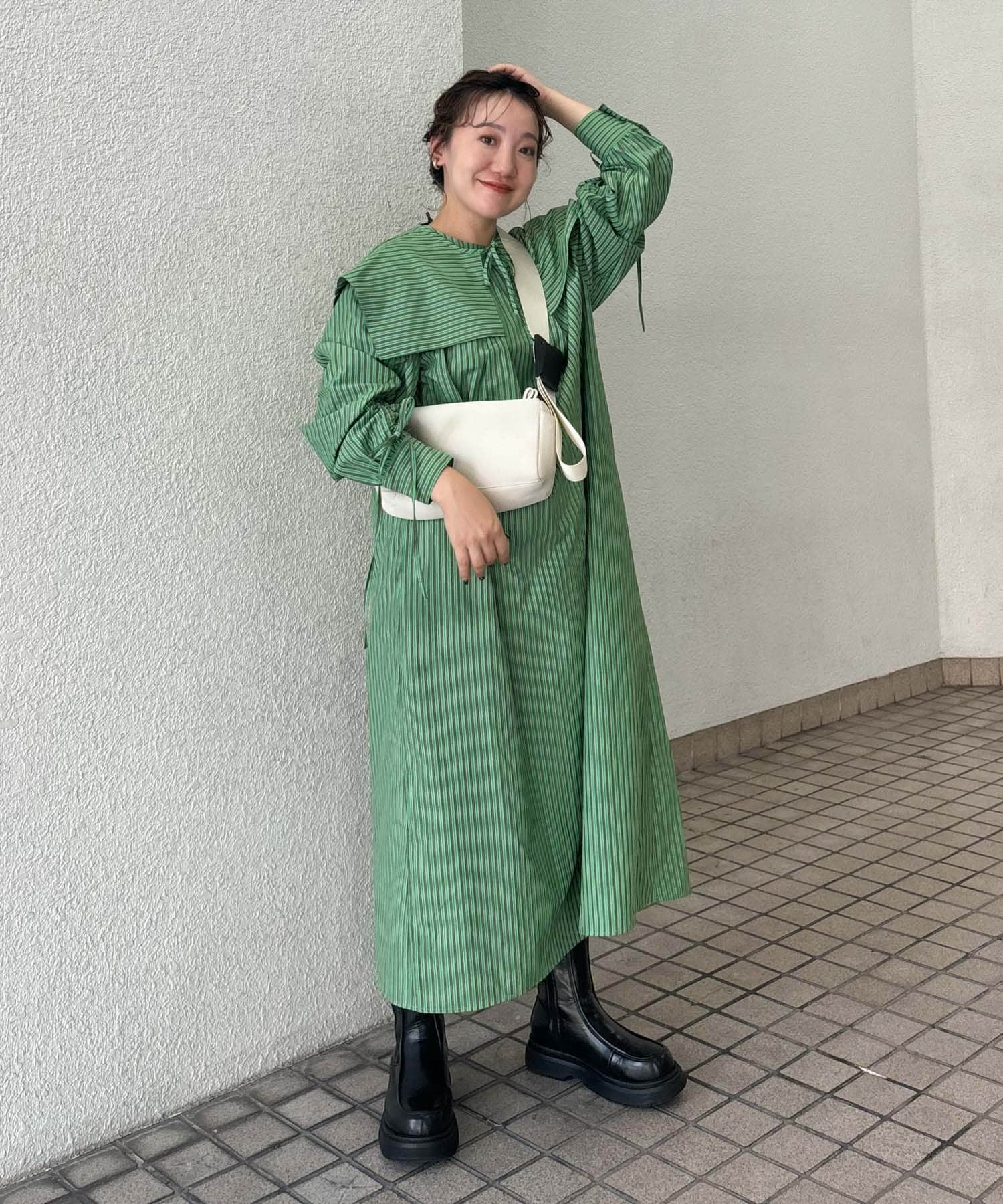 身長：155cm サイズ：one
