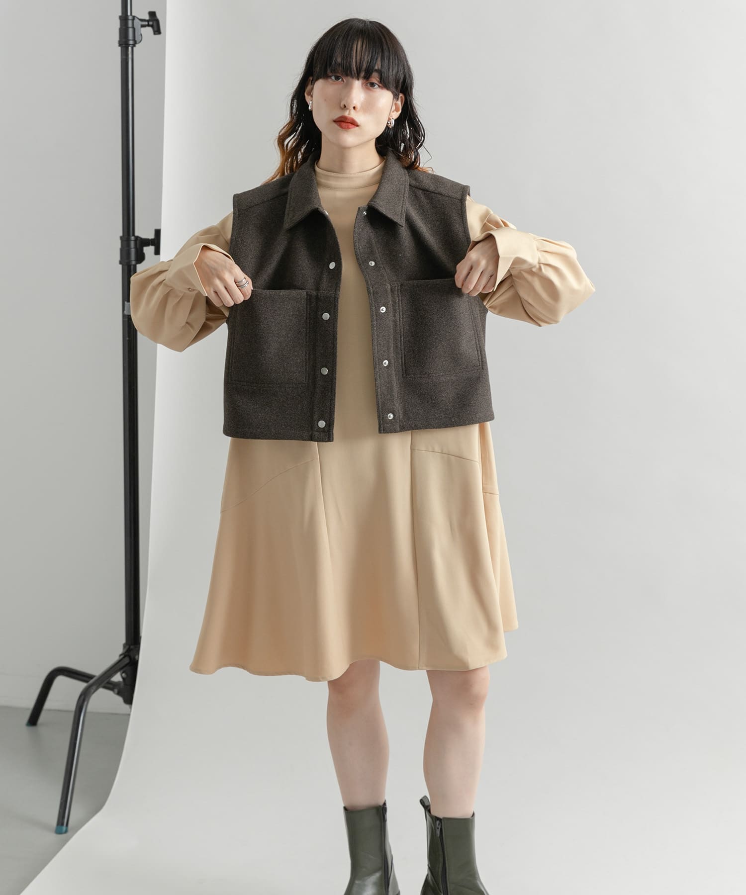 身長：160cm サイズ：one