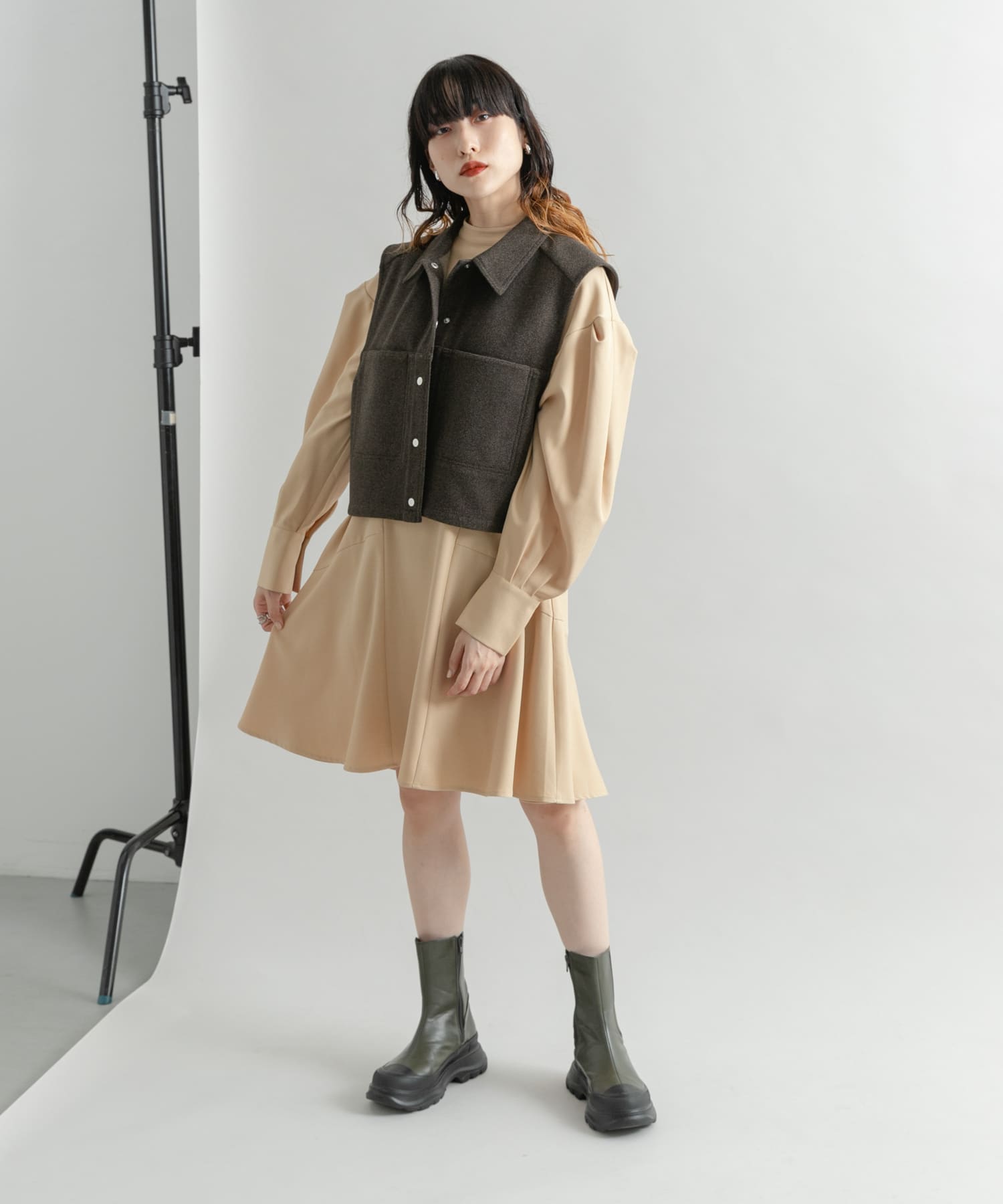 身長：160cm サイズ：one