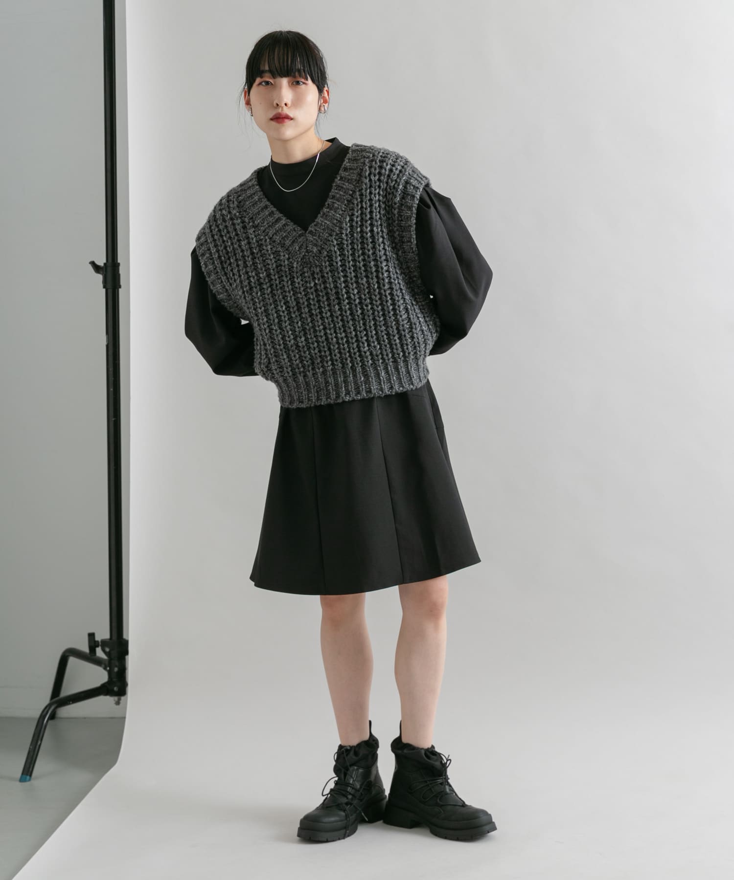 ワンピース Mini タックスリーブミニワンピース(one BLACK): ワンピース｜URBAN