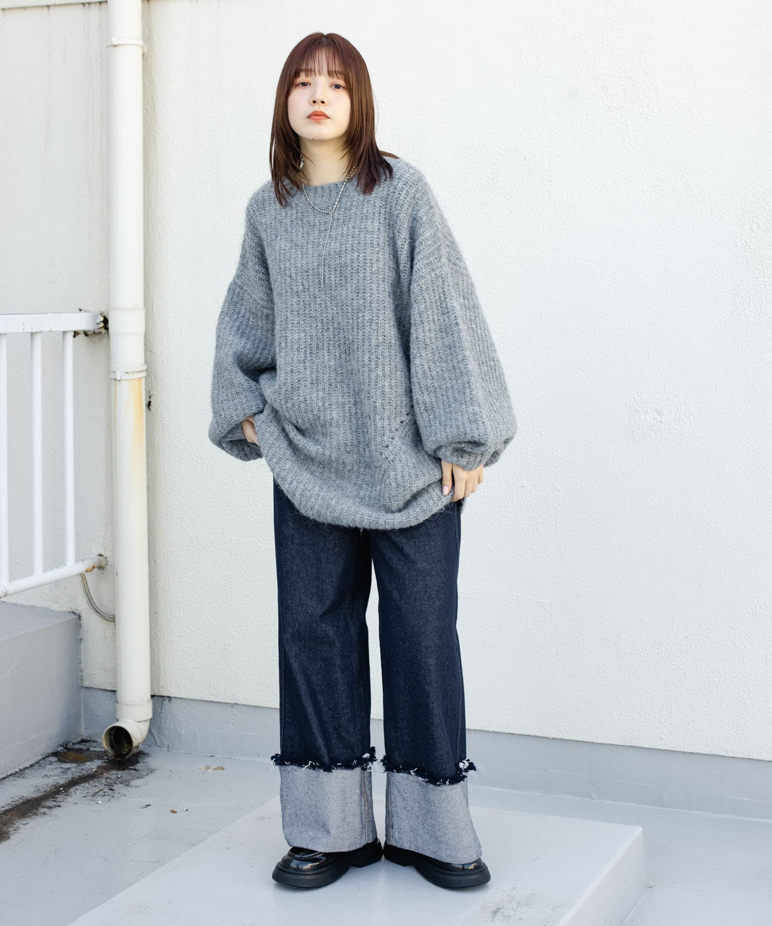 身長：160cm サイズ：one