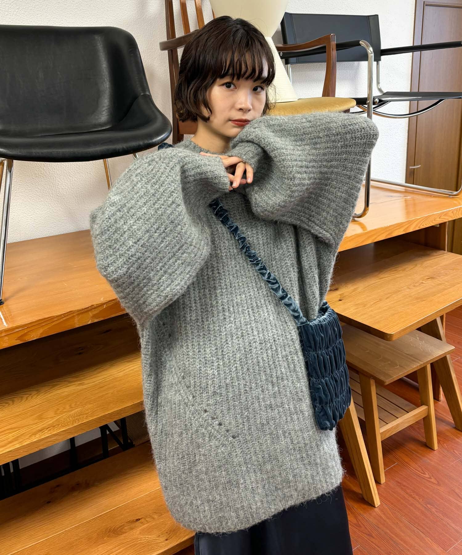 身長：160cm サイズ：one