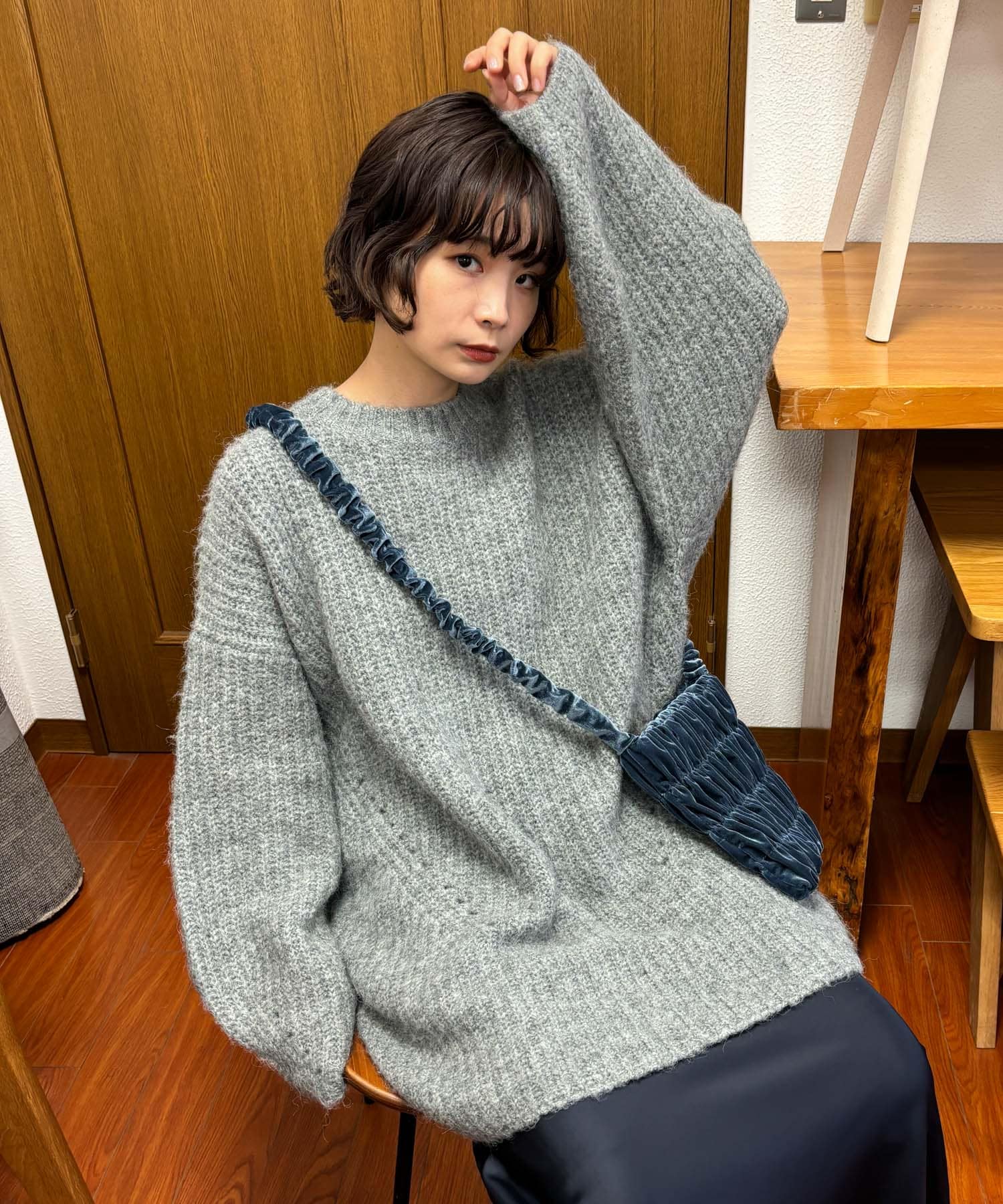 身長：160cm サイズ：one