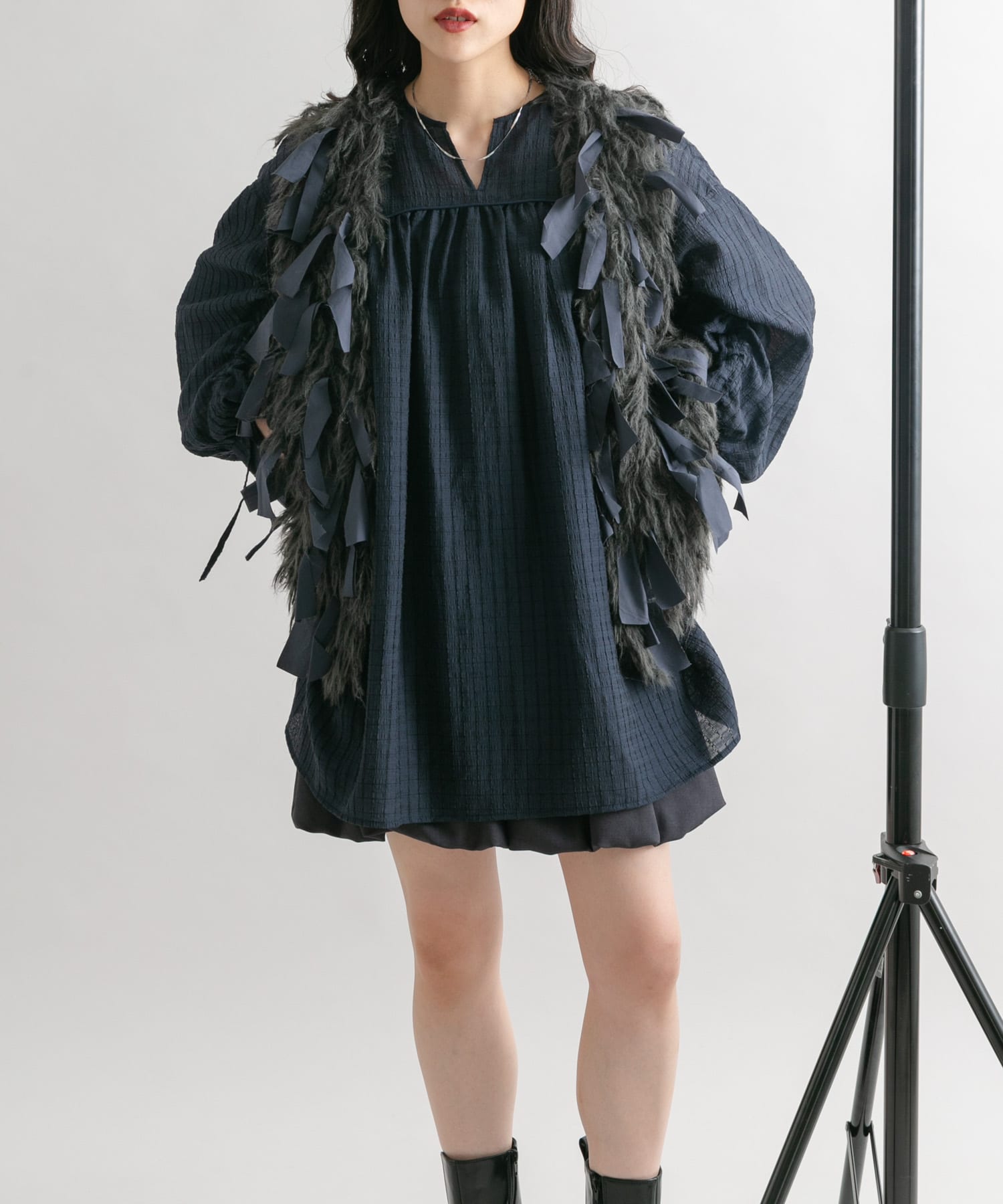 身長：160cm サイズ：one