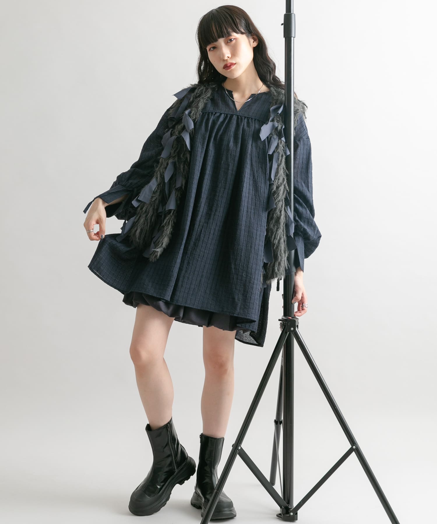 身長：160cm サイズ：one