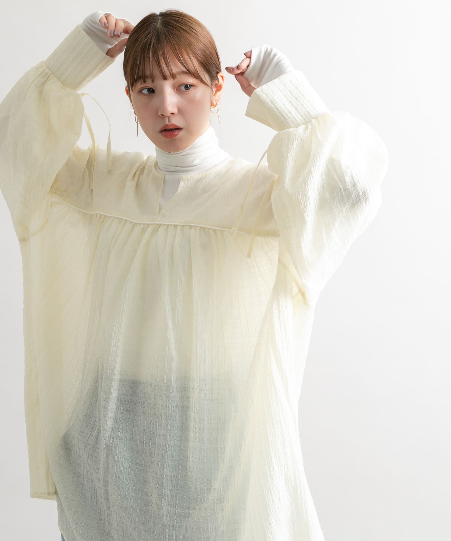 身長：160cm サイズ：one