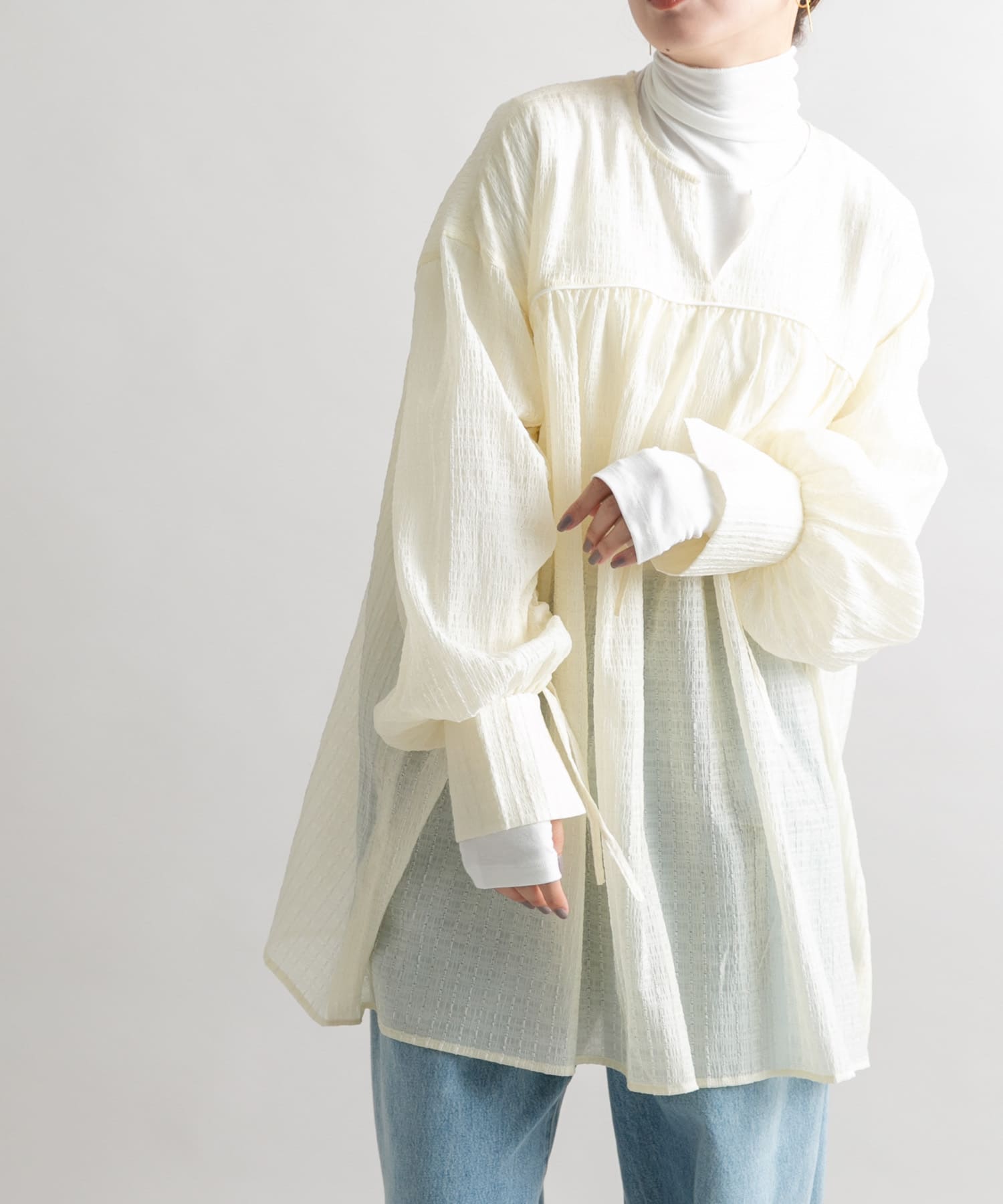 身長：160cm サイズ：one