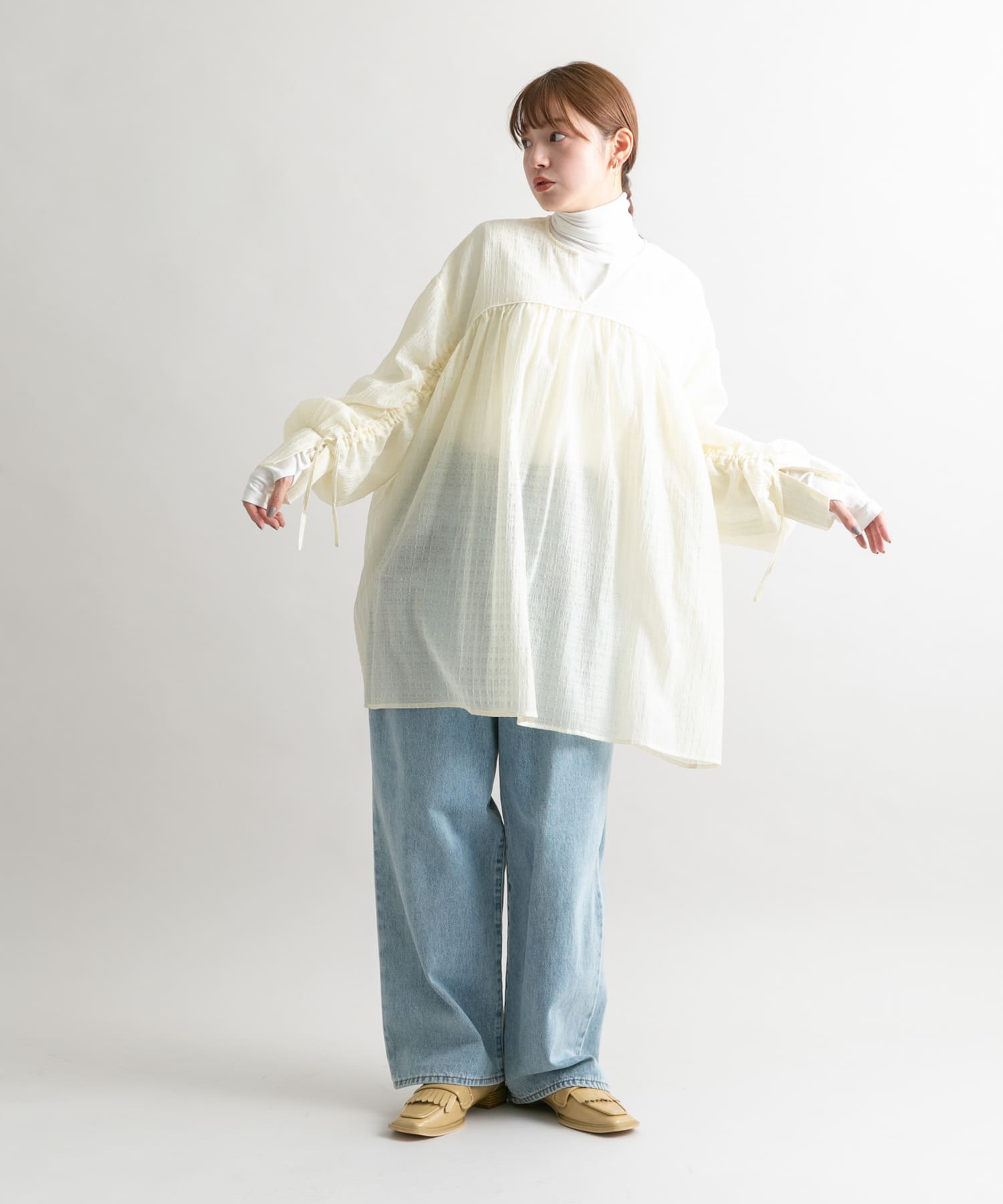 身長：160cm サイズ：one