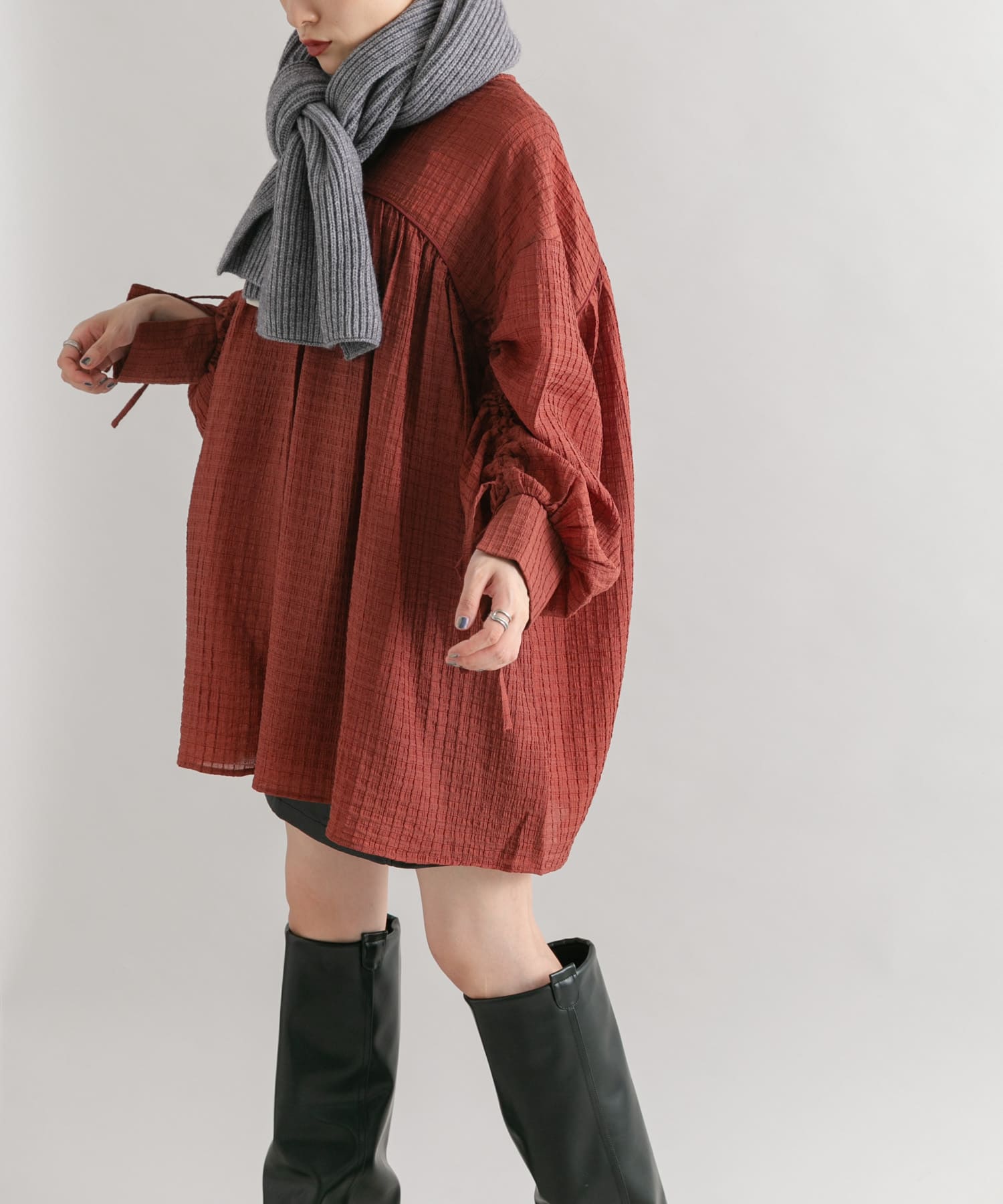 身長：160cm サイズ：one