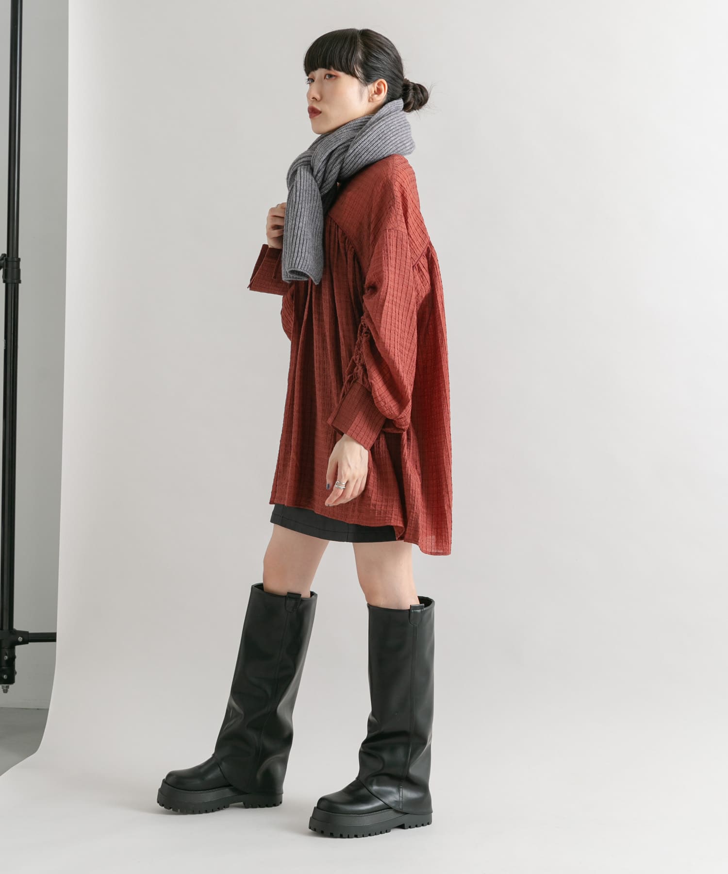 身長：160cm サイズ：one