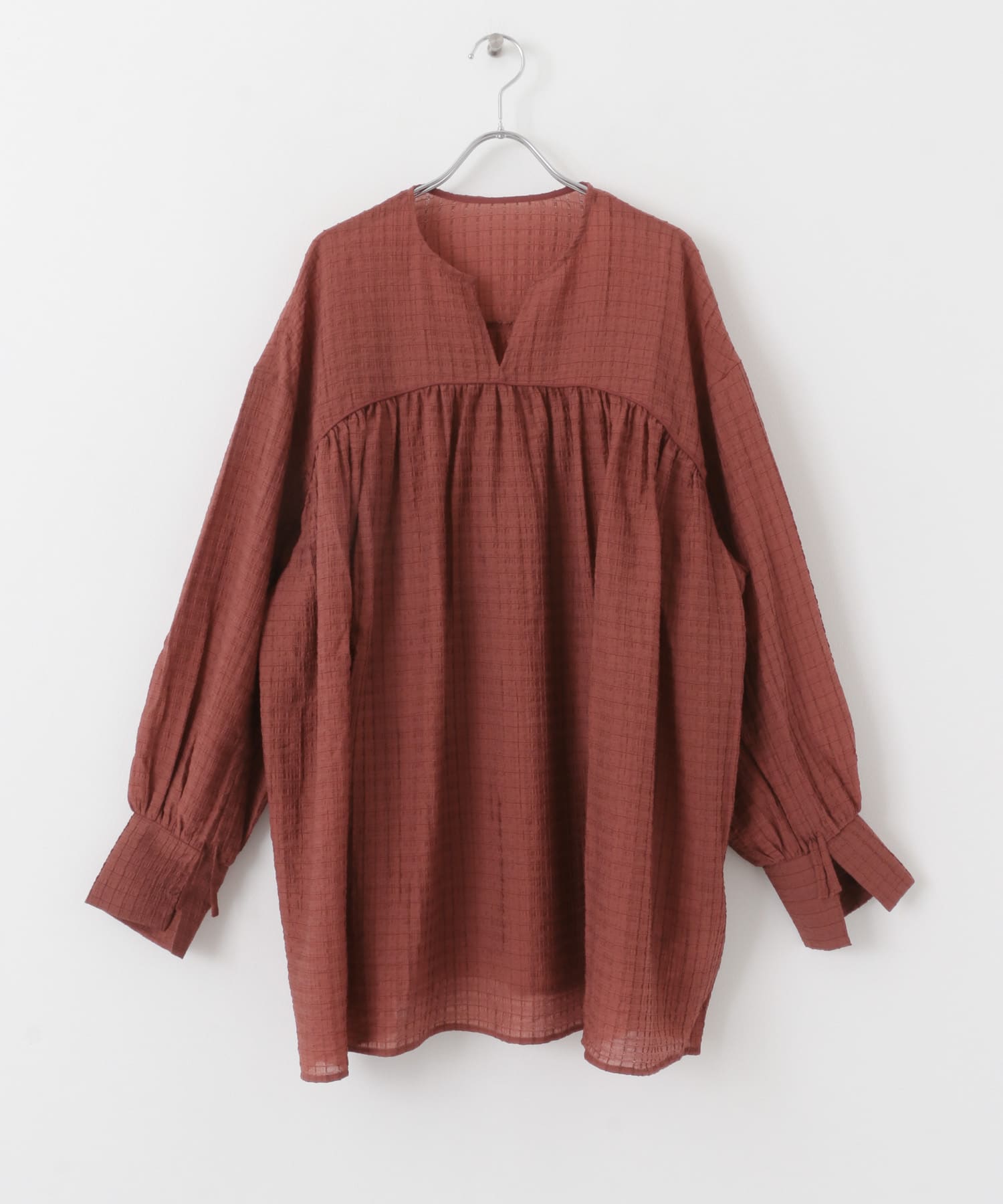 ドロストスリーブミニワンピース BORDEAUX one