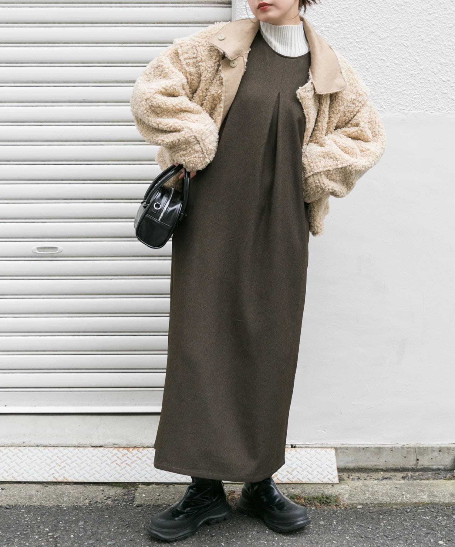 『2サイズ展開』BACKクロスジャンパースカート