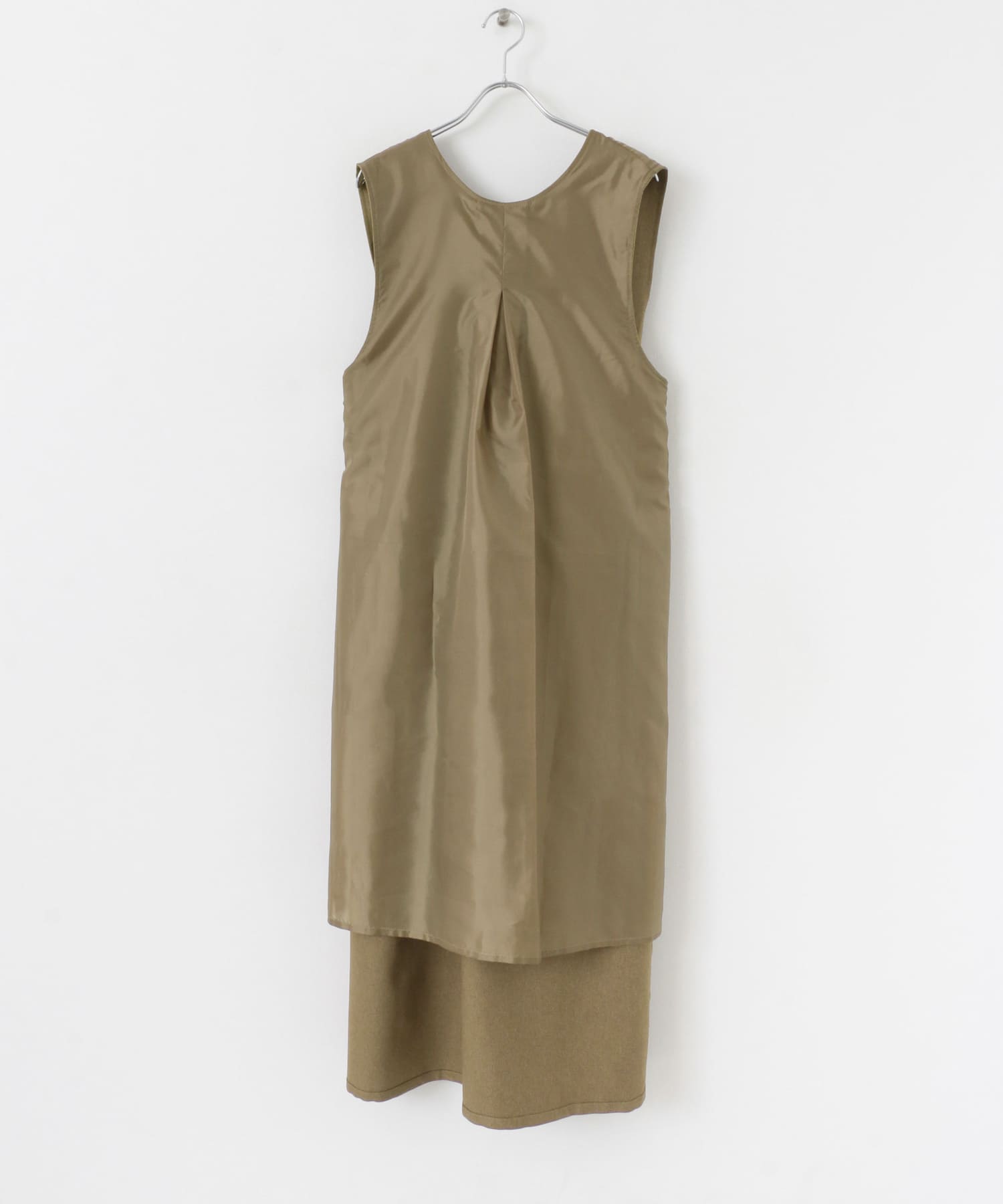 『2サイズ展開』BACKクロスジャンパースカート CAMEL 36