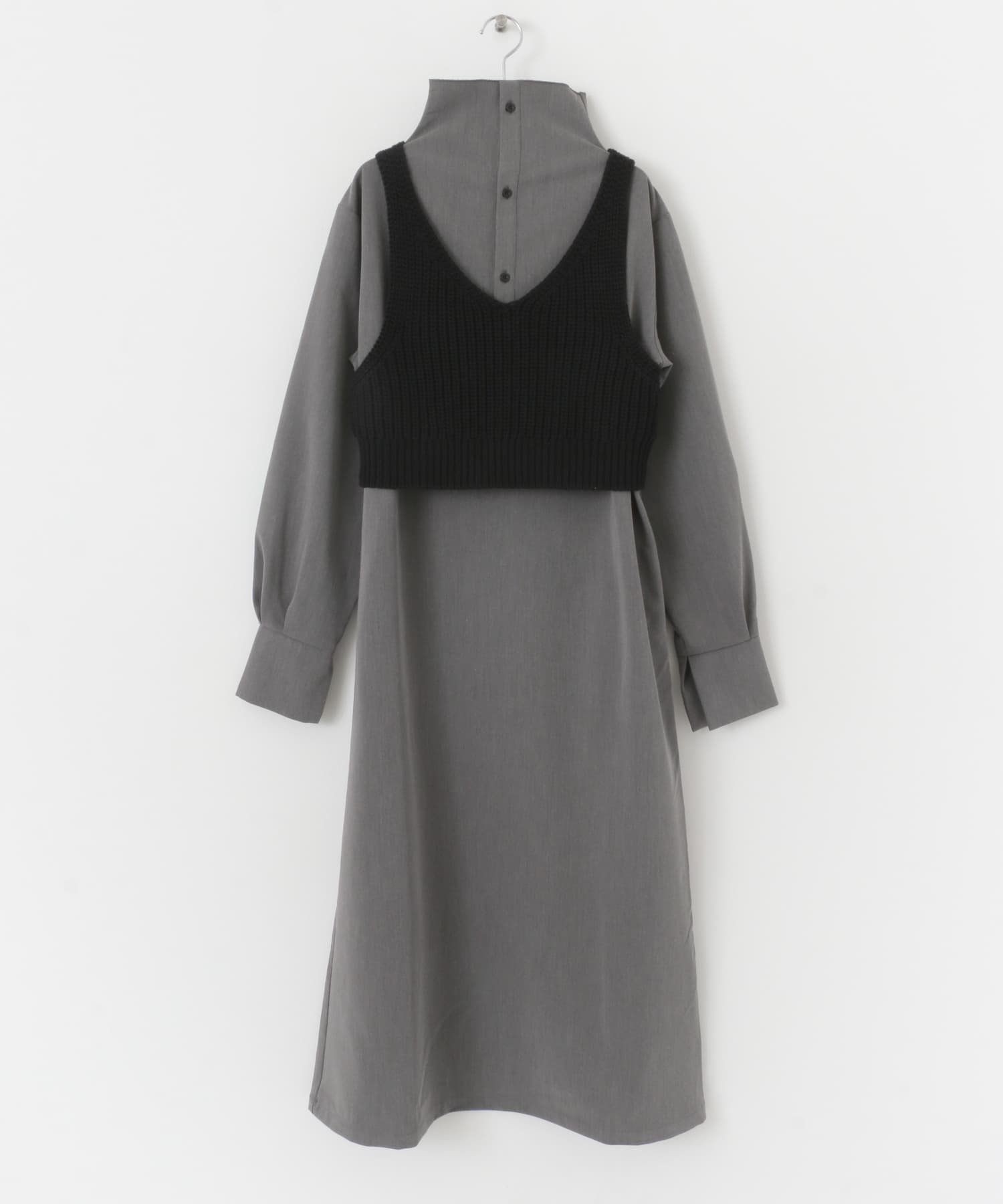 ニットビスチェSETワンピース CCL×BLACK one