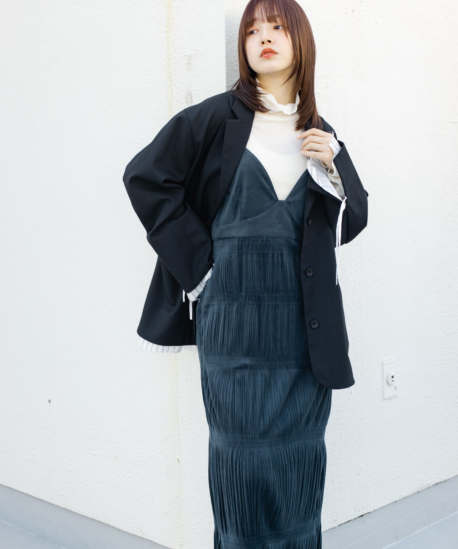身長：160cm サイズ：one