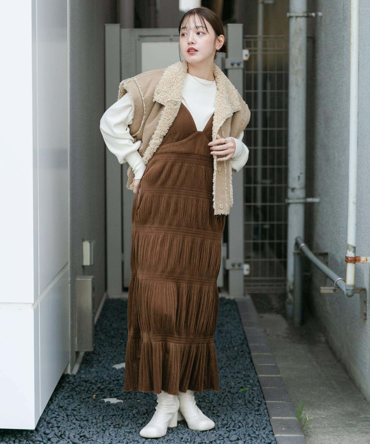身長：160cm サイズ：one