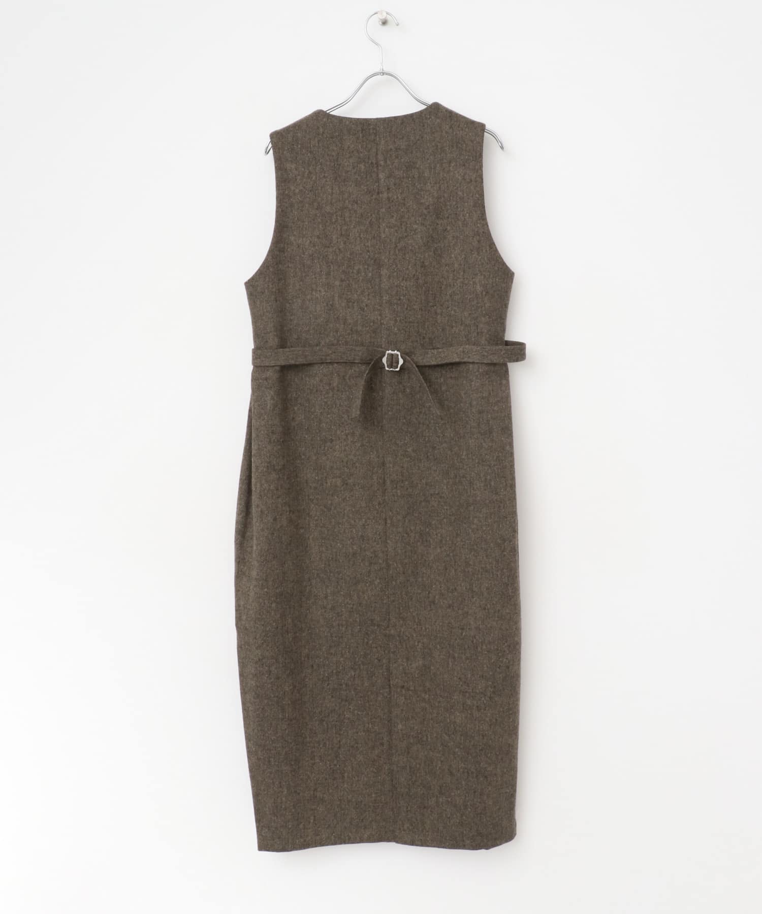 2サイズ展開』ツイードジャンパースカート(36 CHARCOAL): ワンピース