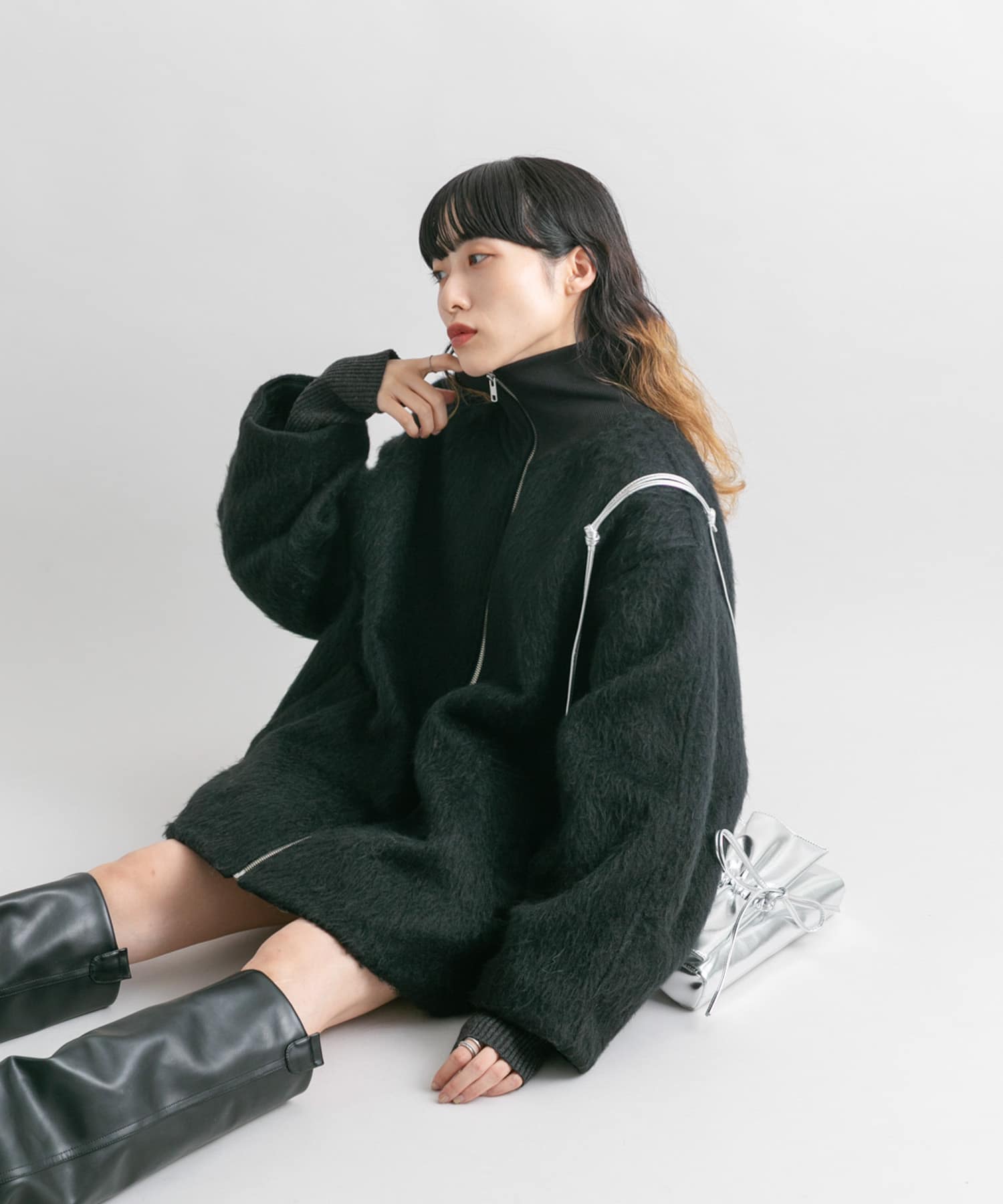 身長：160cm サイズ：one