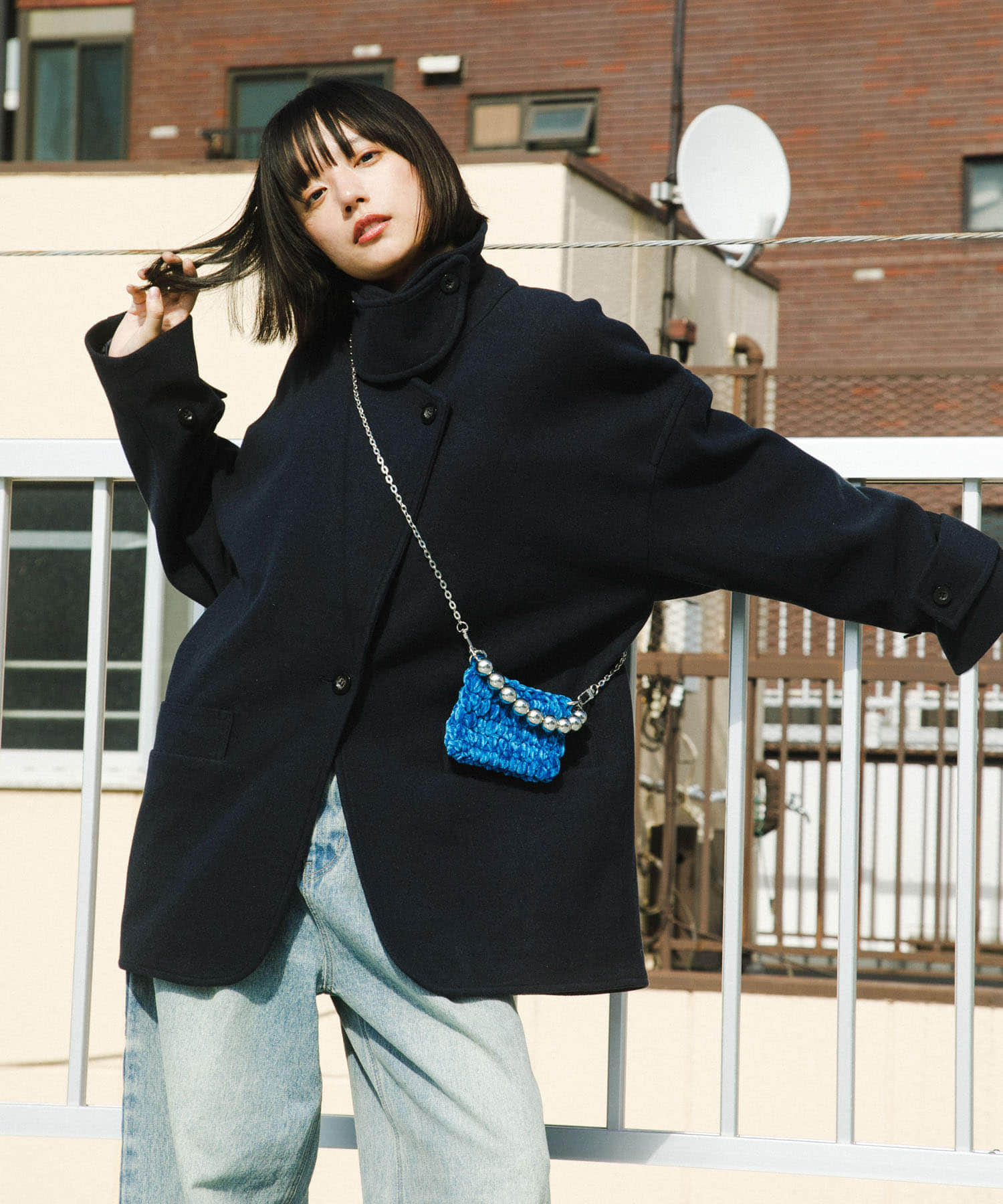 身長：168cm サイズ：one