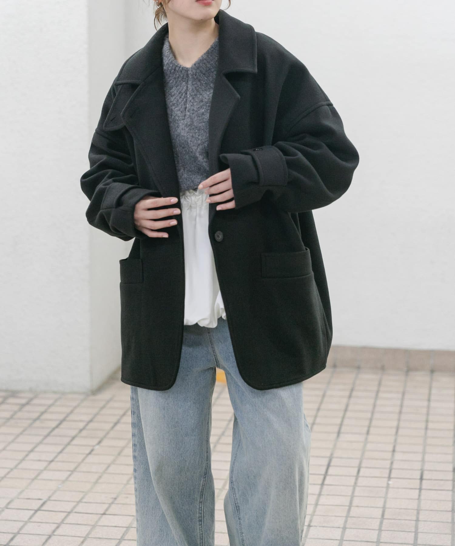 身長：160cm サイズ：one