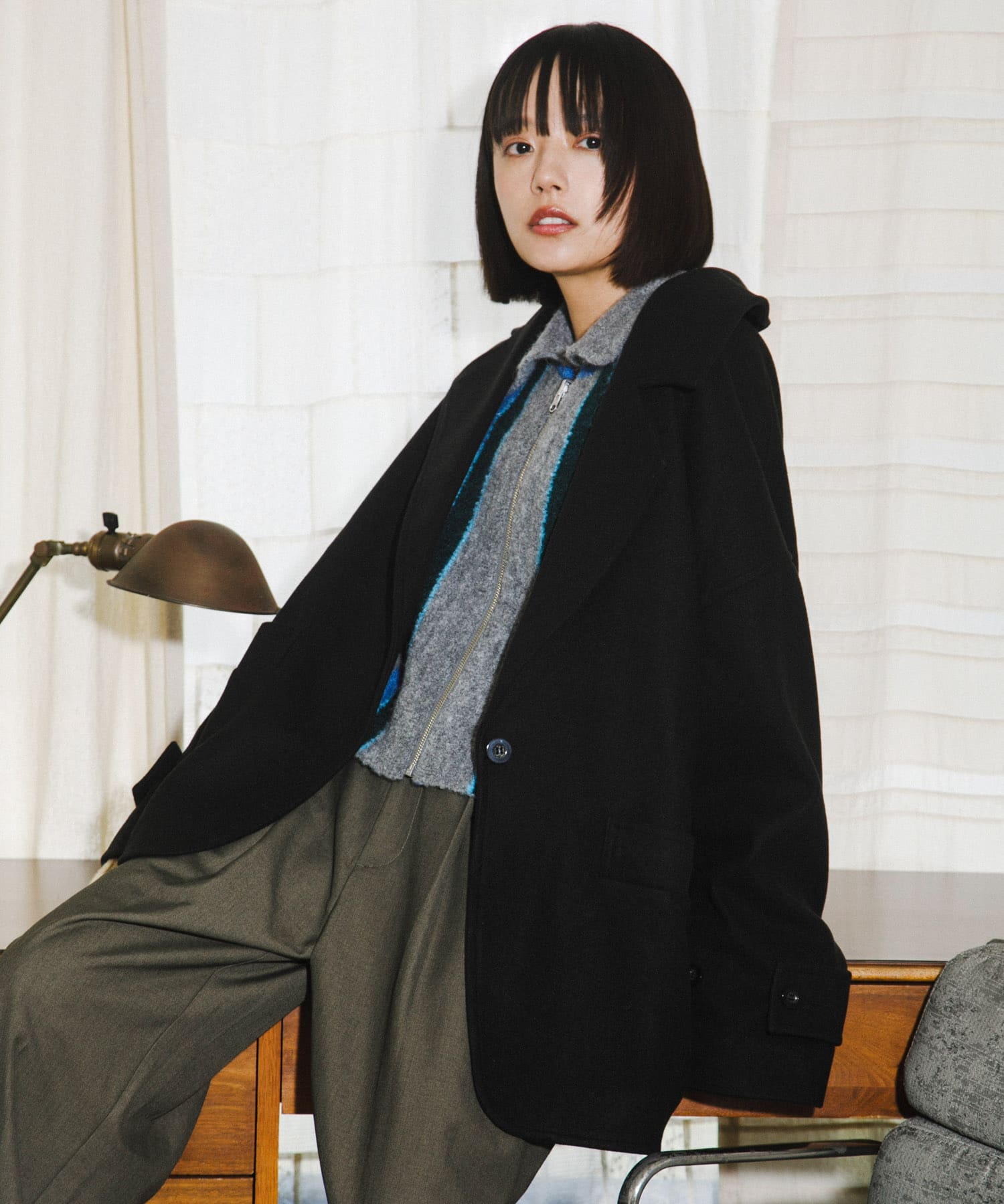 身長：168cm サイズ：one