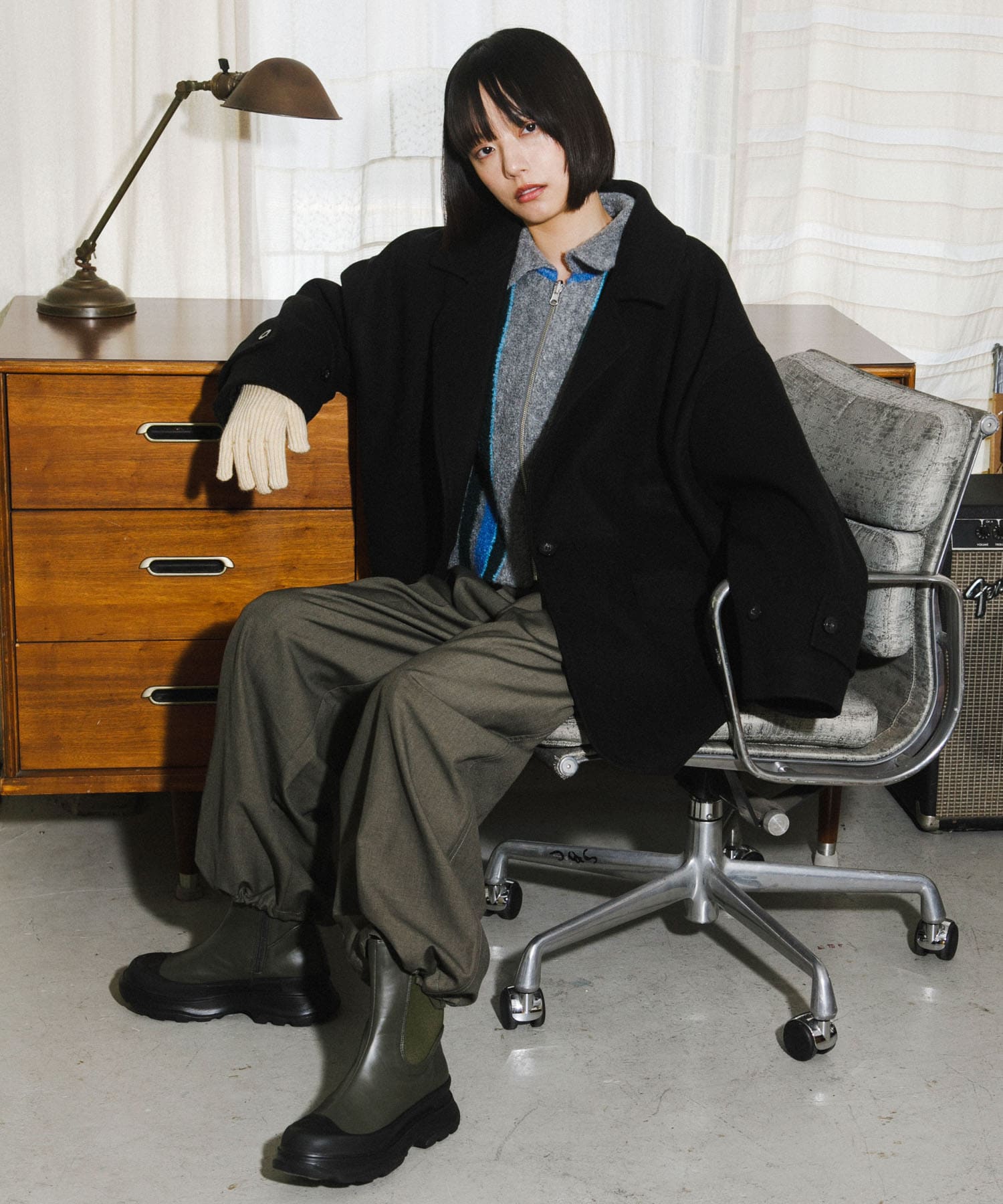 身長：168cm サイズ：one