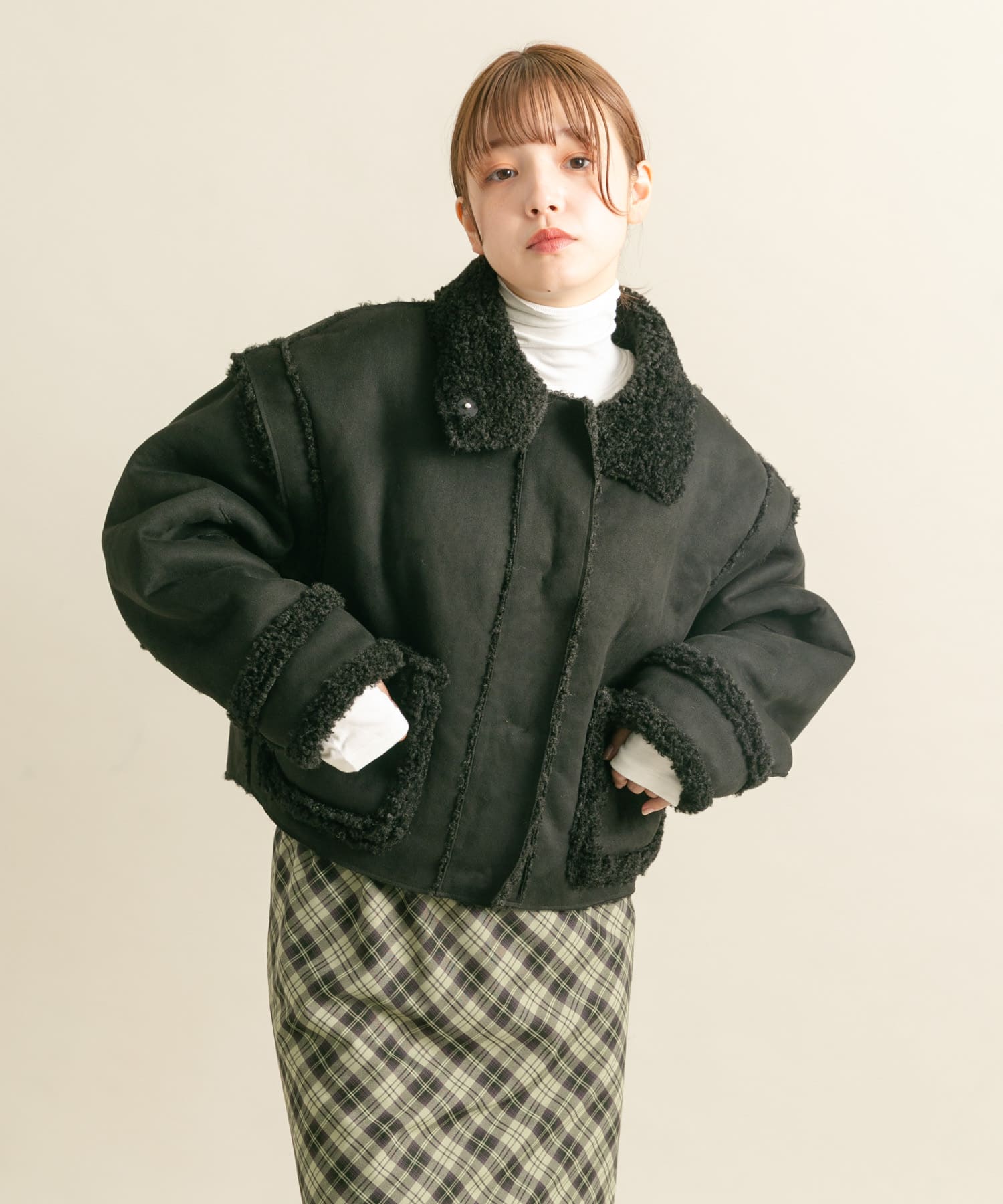 身長：160cm サイズ：one