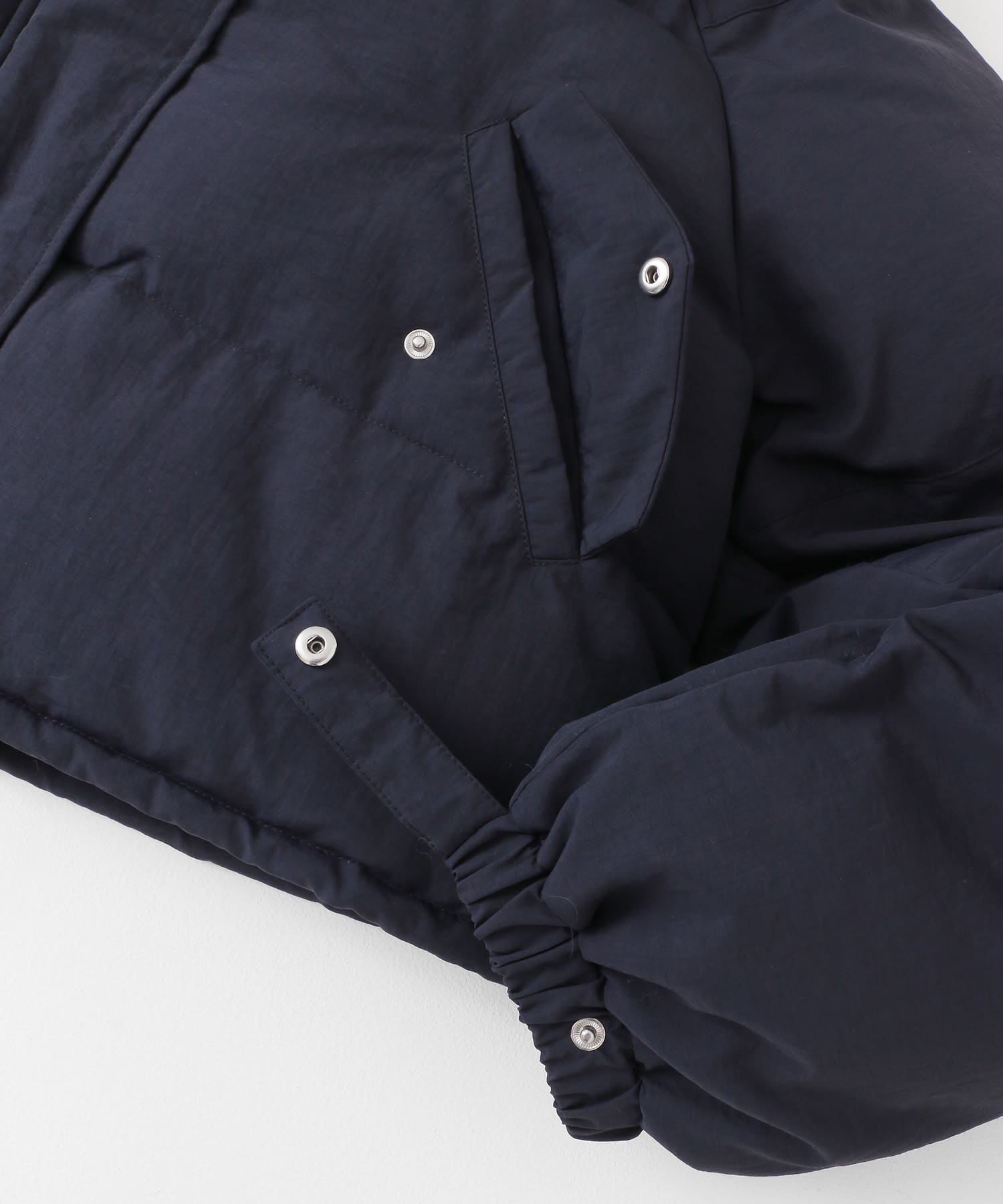 ショート中綿フードジャケット NAVY one