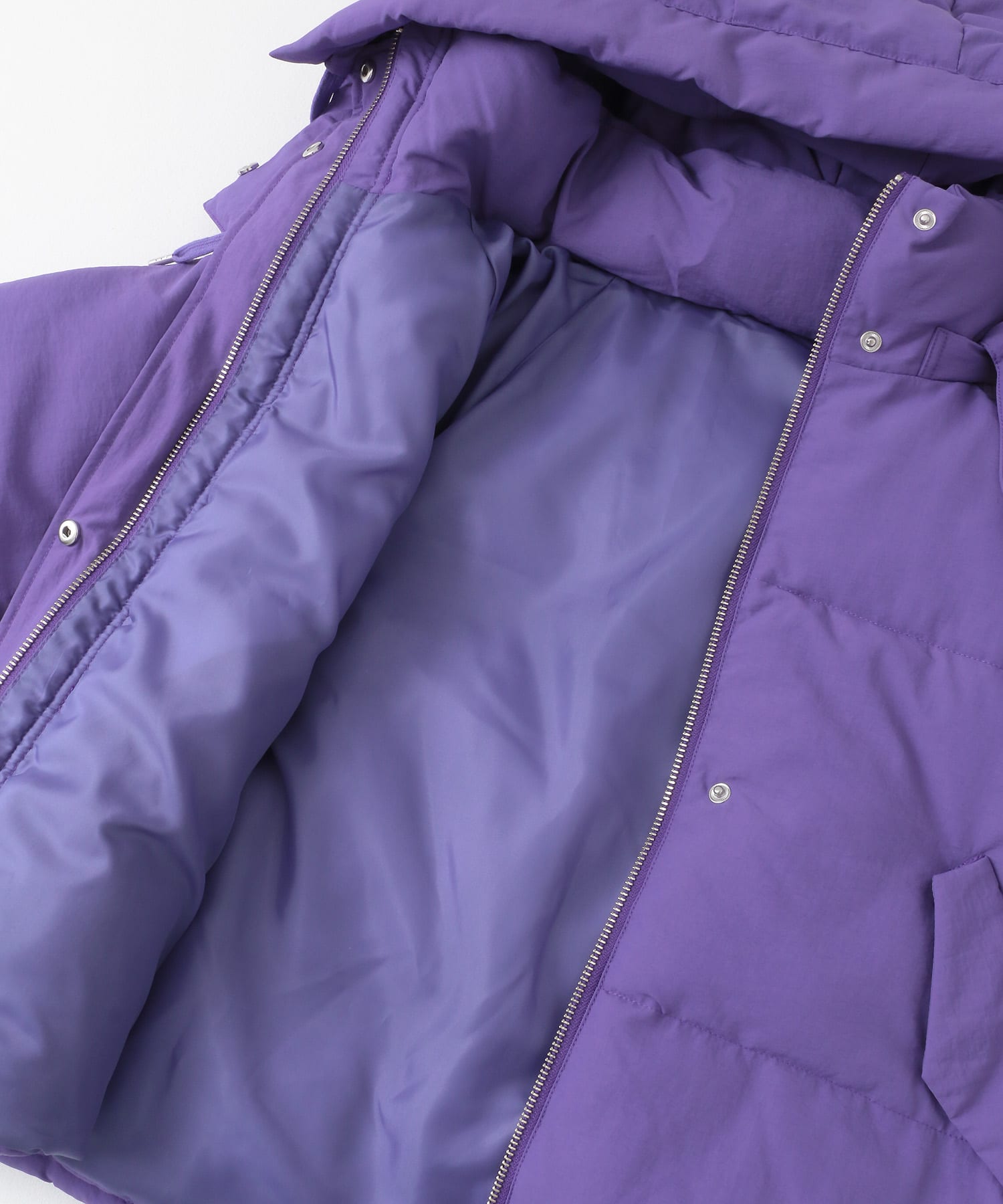 ショート中綿フードジャケット PURPLE one