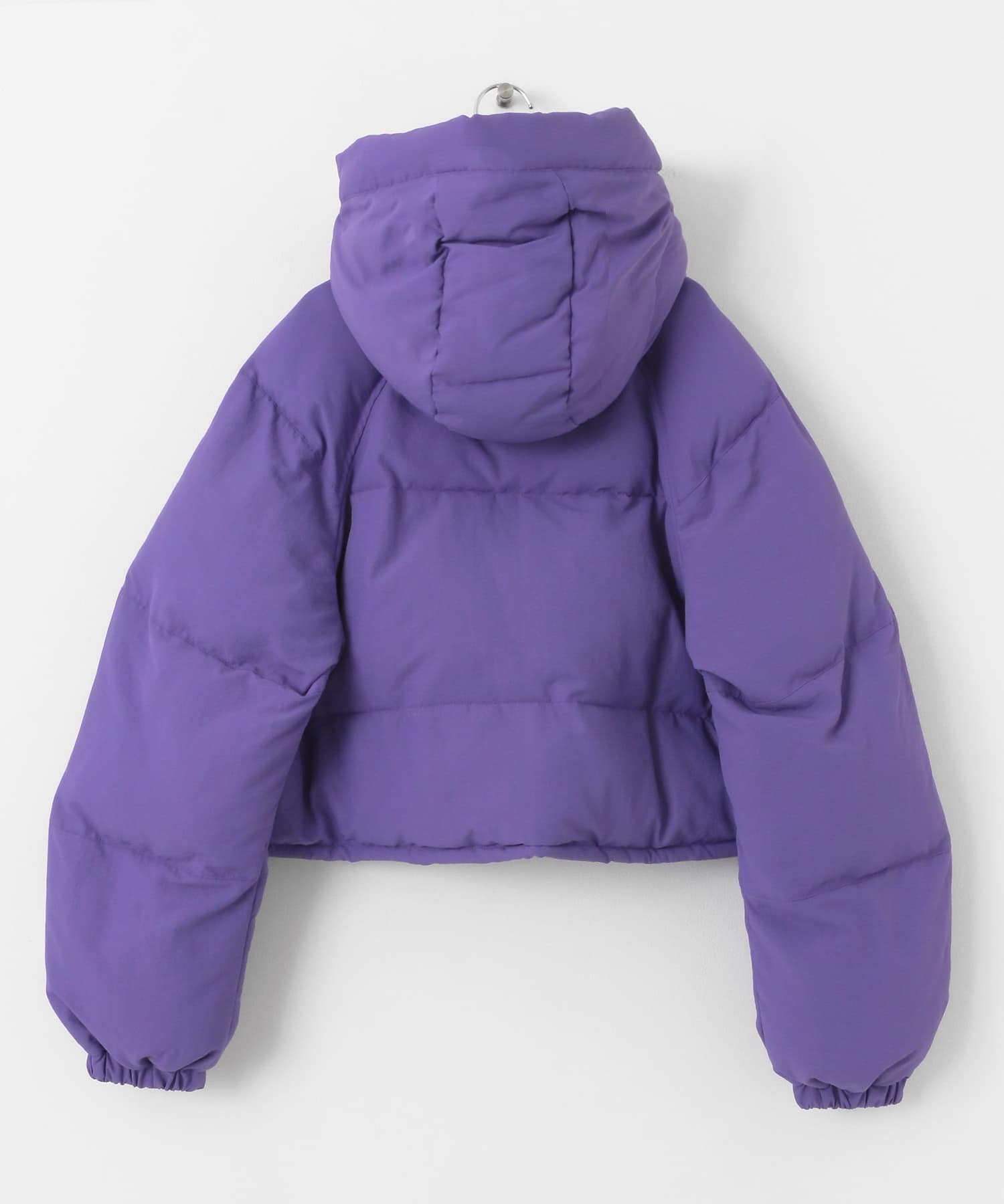 ショート中綿フードジャケット PURPLE one