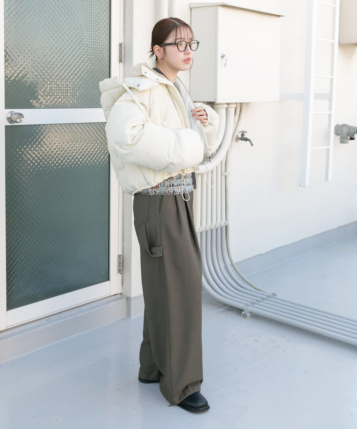 身長：160cm サイズ：one