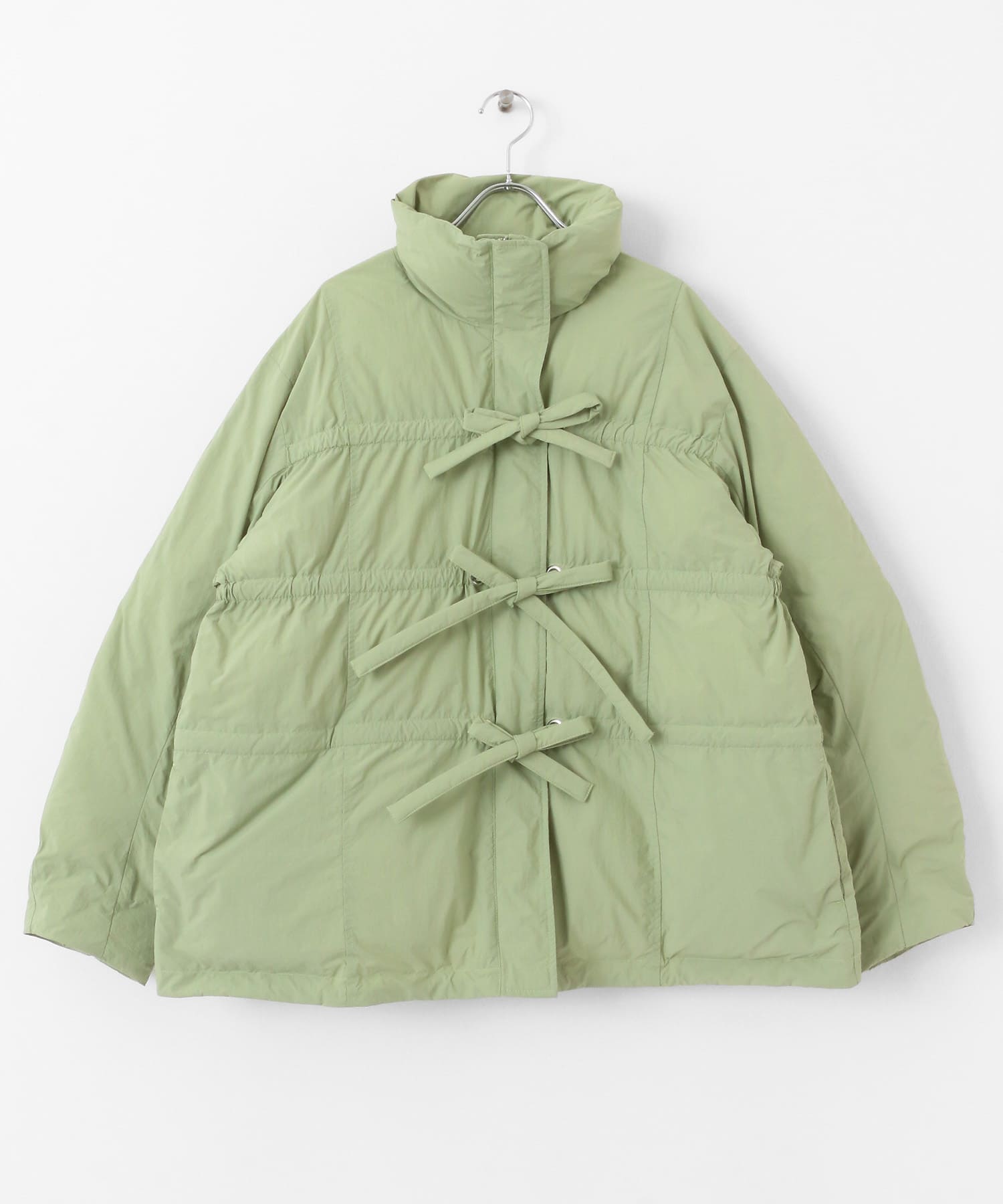フロントリボン中綿ジャケット KHAKI one