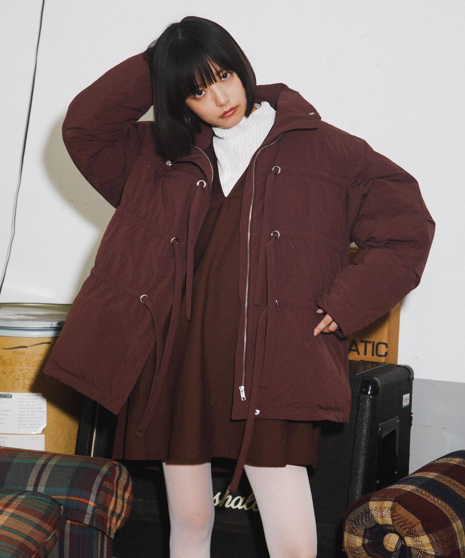 身長：168cm サイズ：one