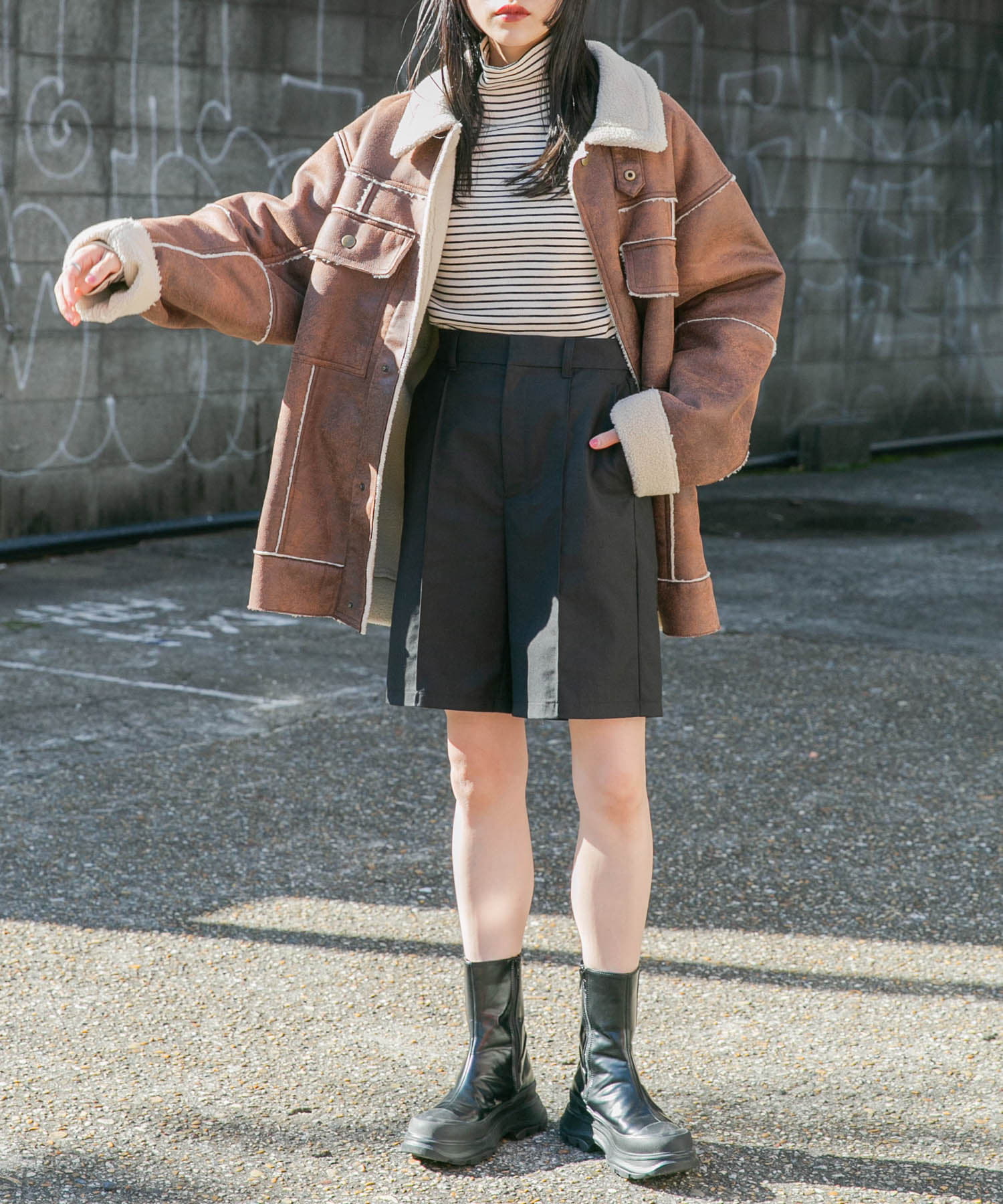 身長：160cm サイズ：one