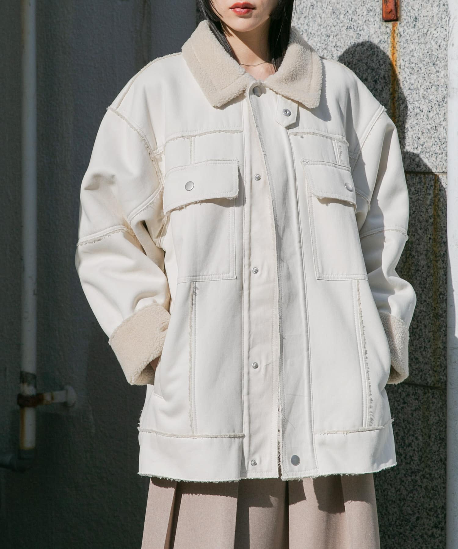 オーバーサイズボアジャケット