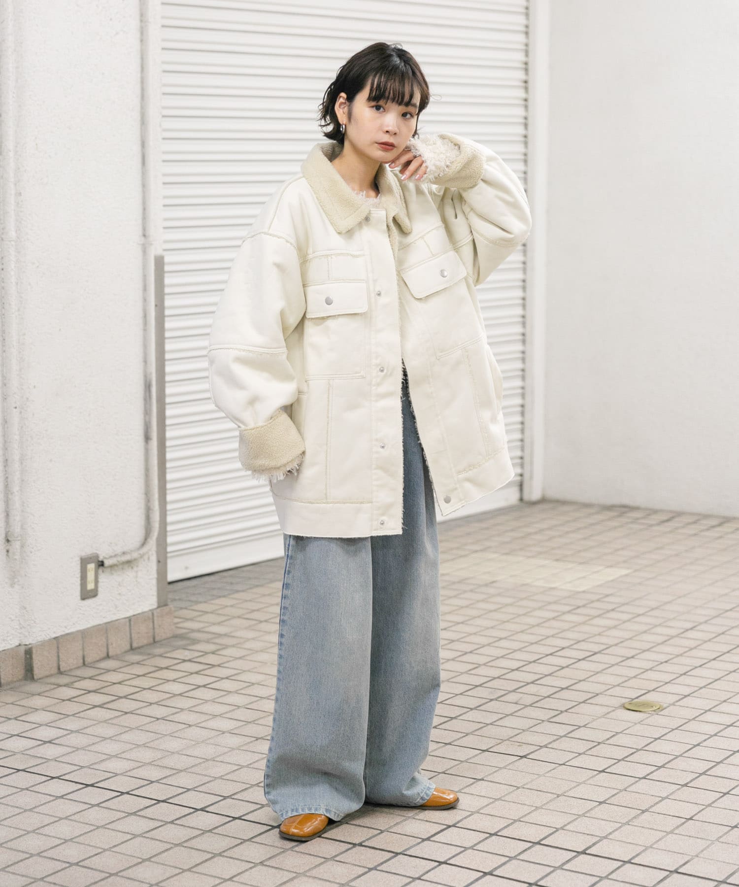 身長：160cm サイズ：one