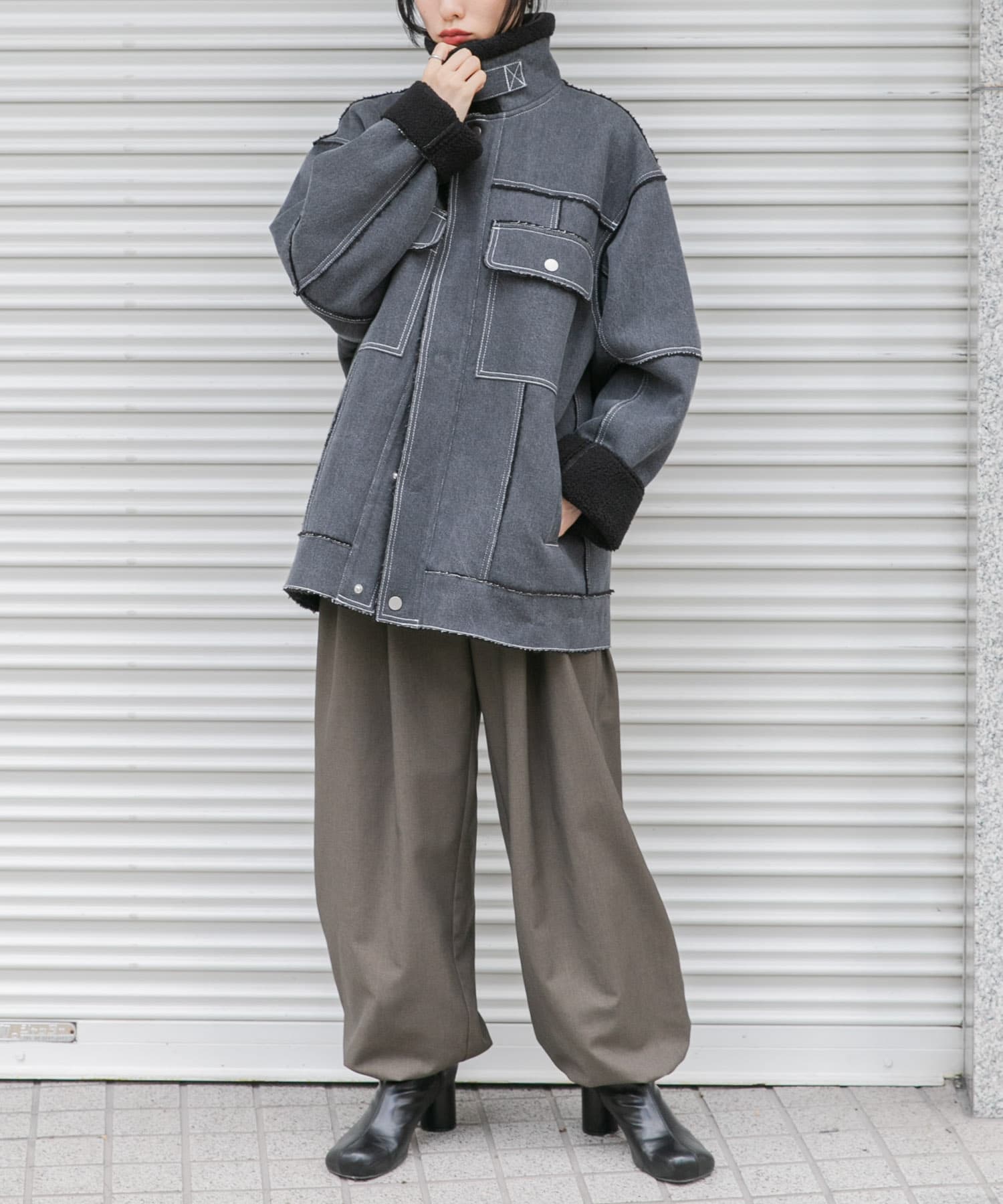 身長：160cm サイズ：one