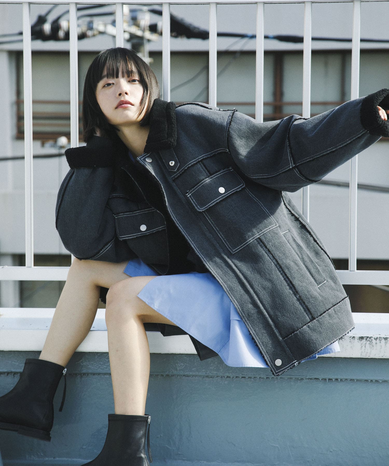 身長：168cm サイズ：one