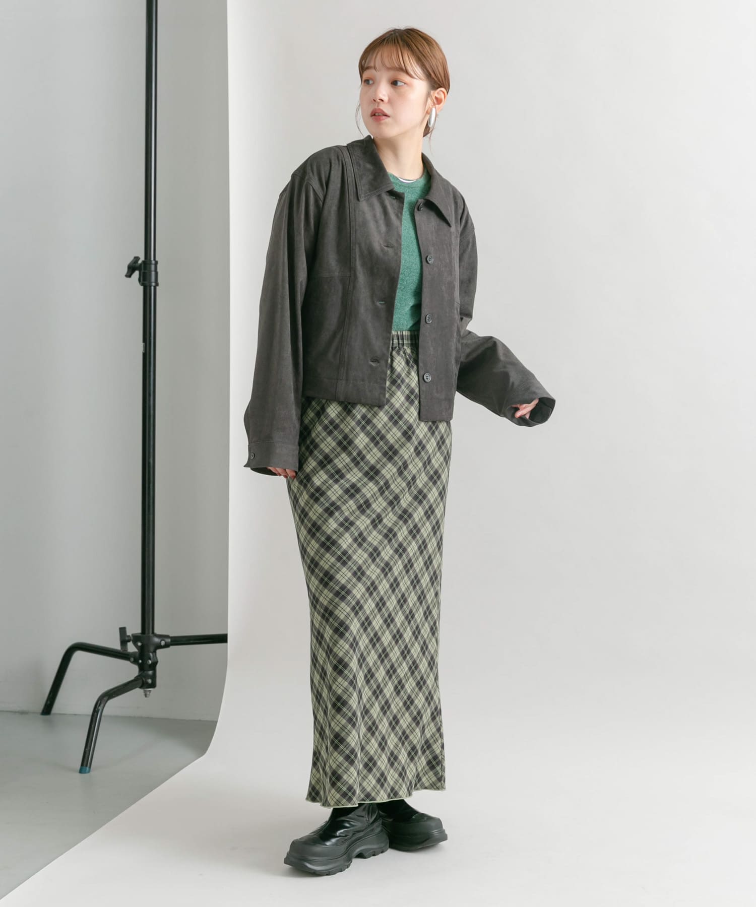 身長：160cm サイズ：one