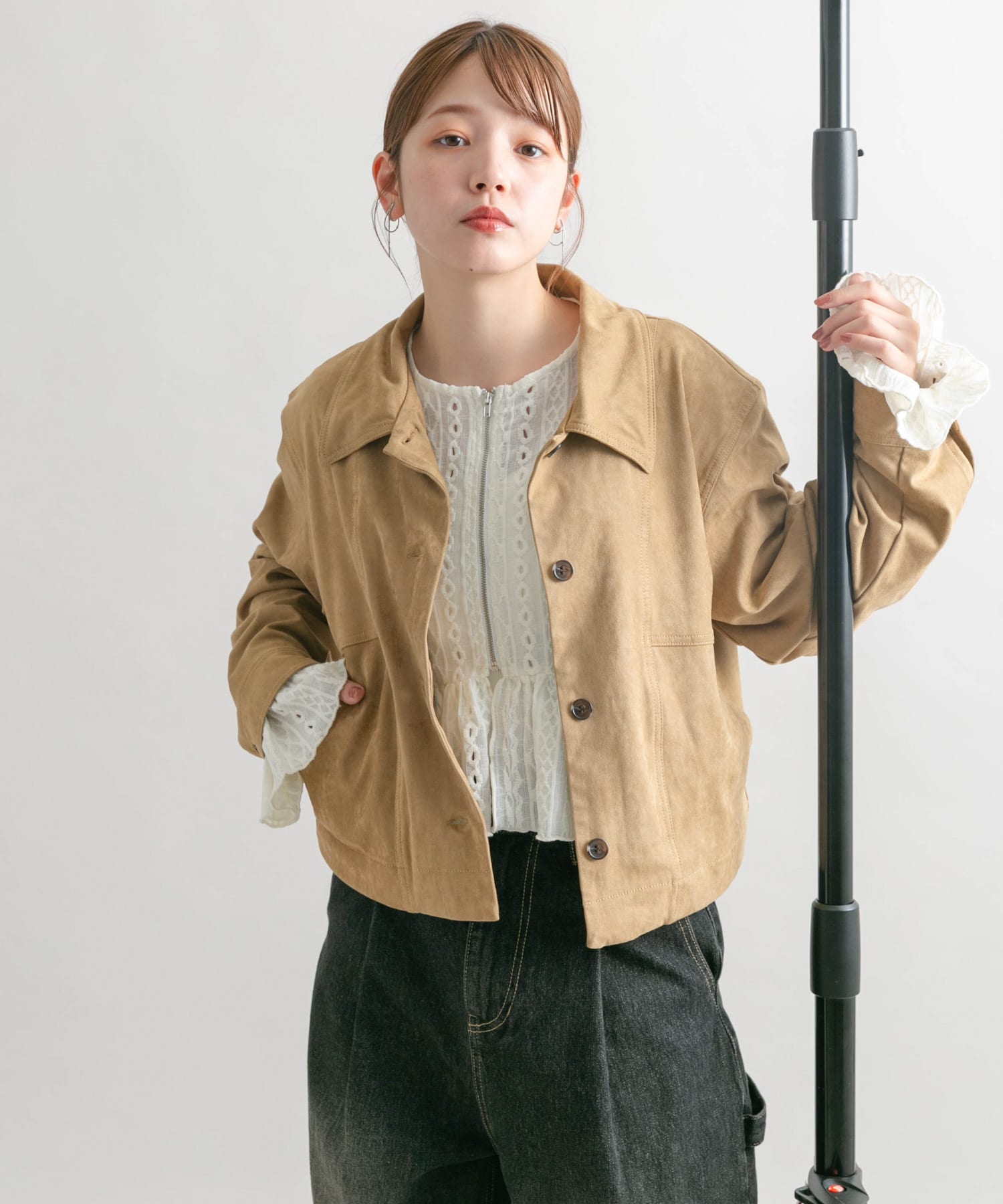 身長：160cm サイズ：one
