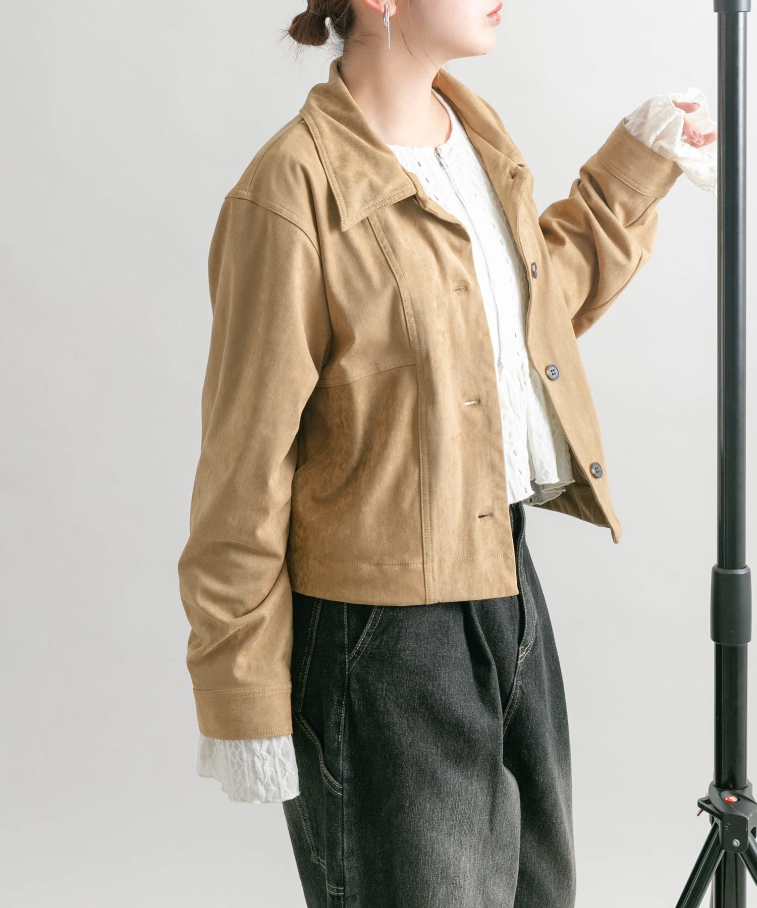 身長：160cm サイズ：one