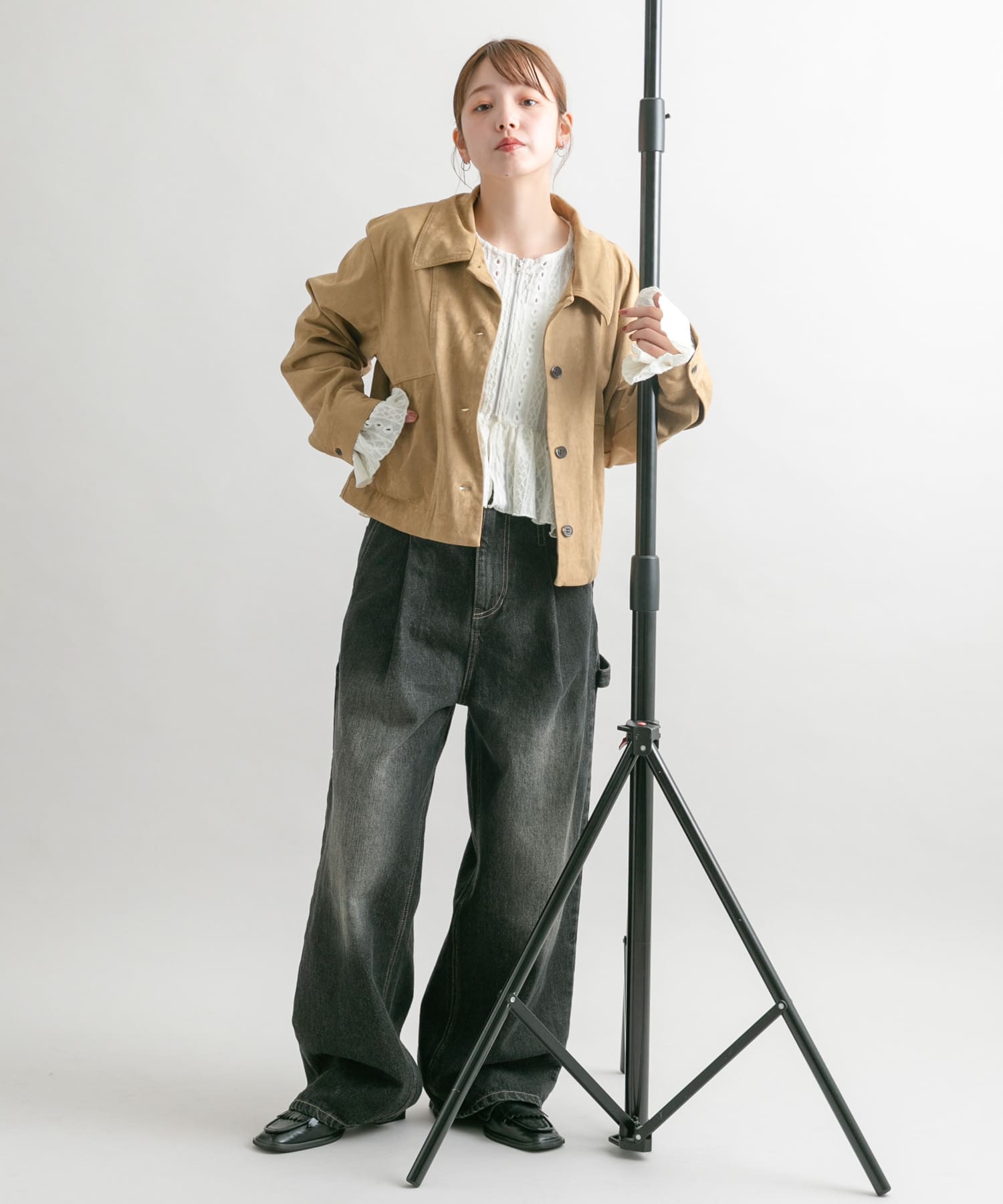 身長：160cm サイズ：one