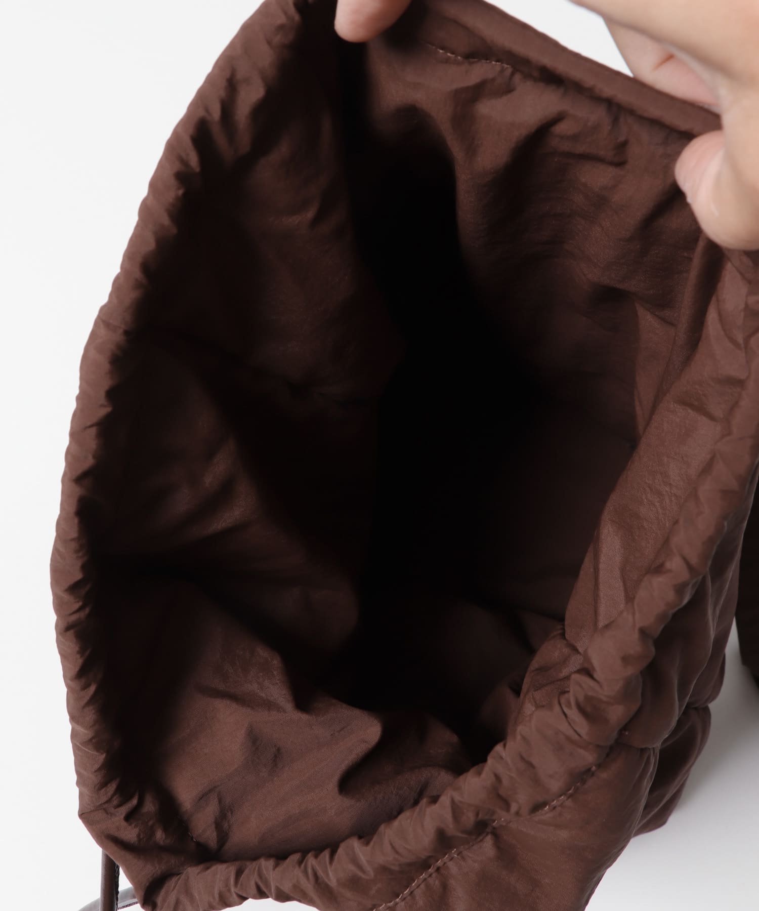 ナイロンパファーボンサック BROWN one